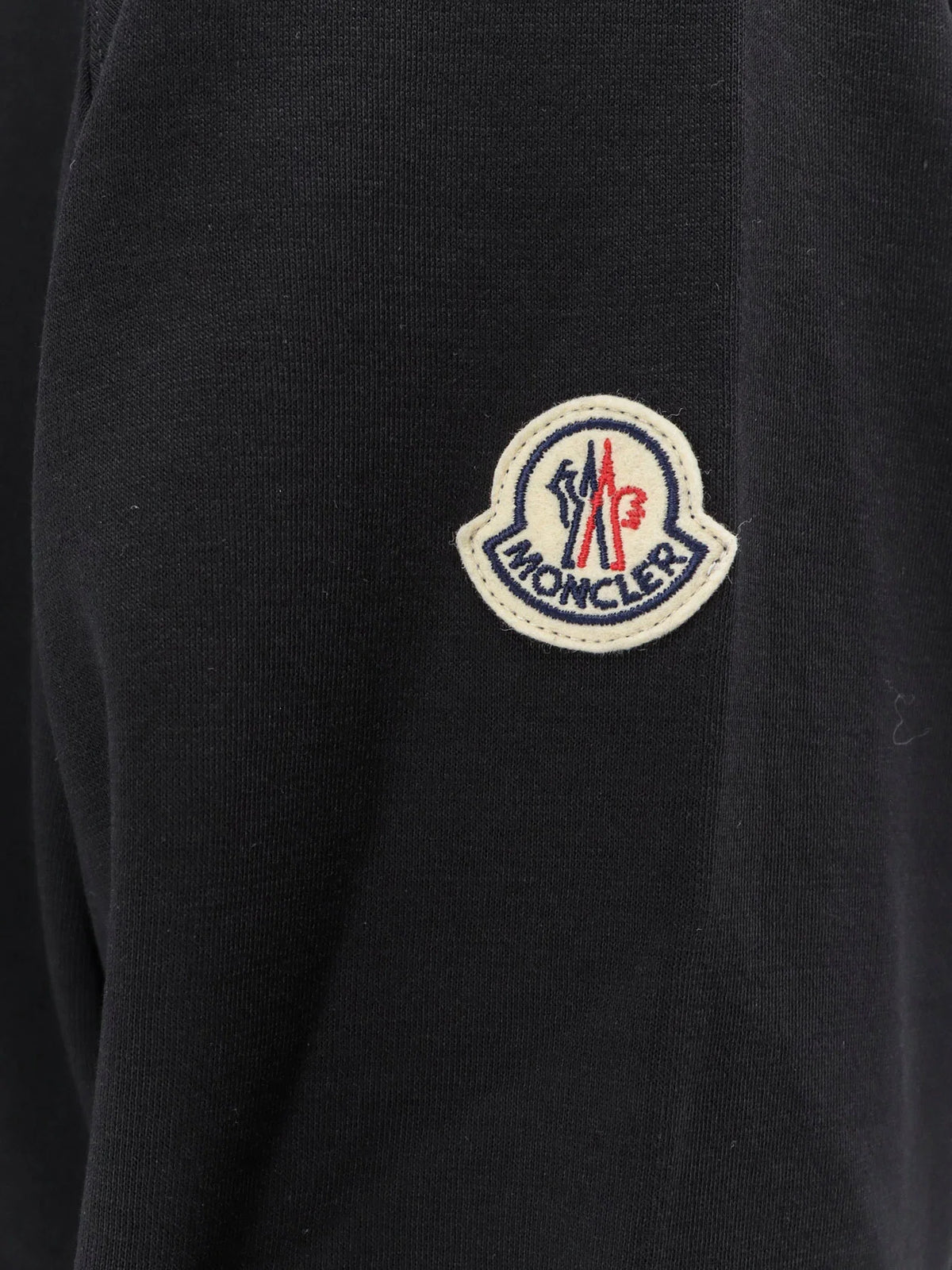 Cotton sweatshirt with front logo