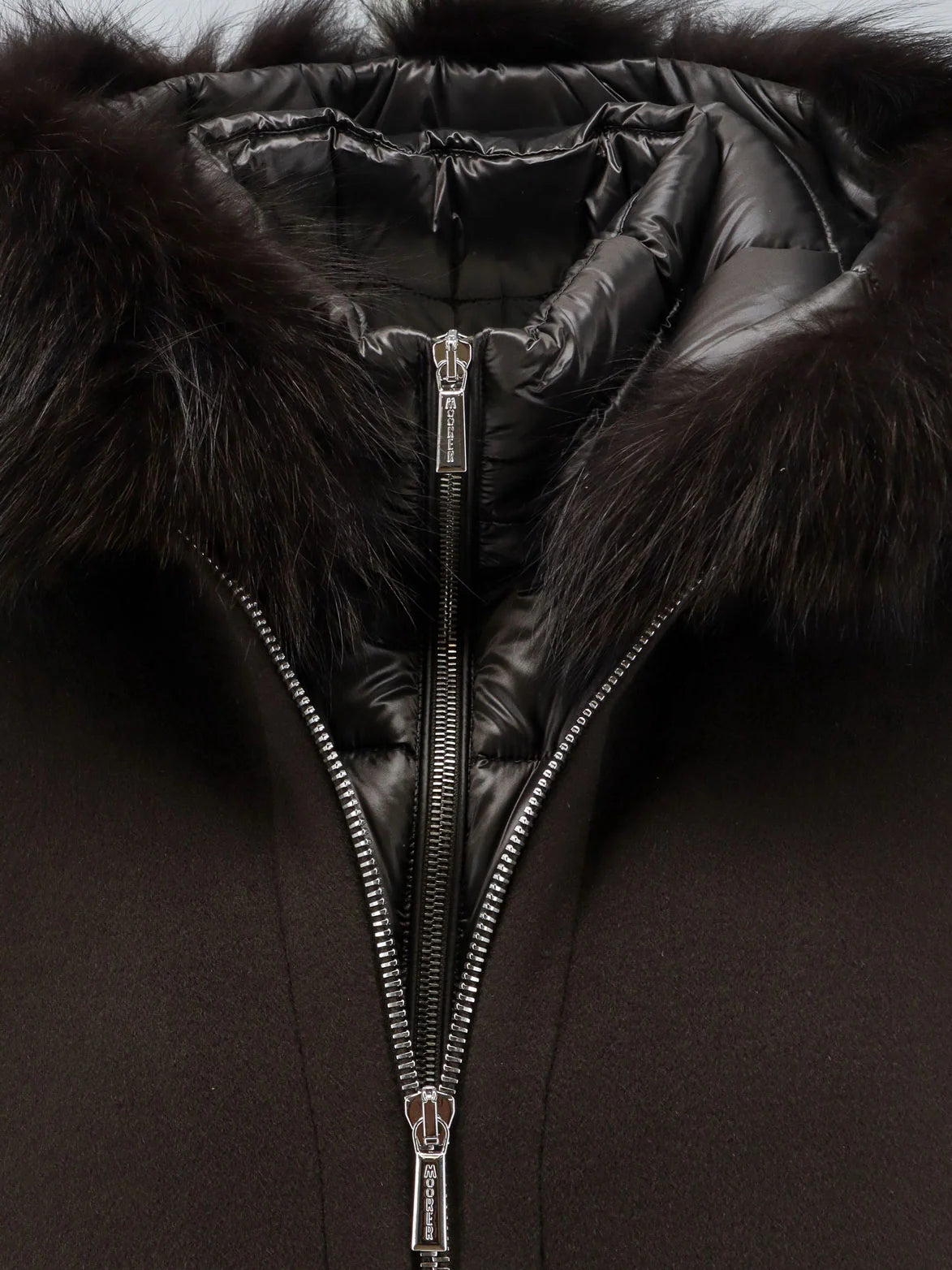 Pegaso a removable wool and cashmere blend down jacket