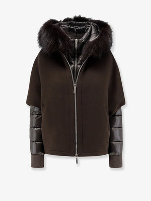 Pegaso a removable wool and cashmere blend down jacket