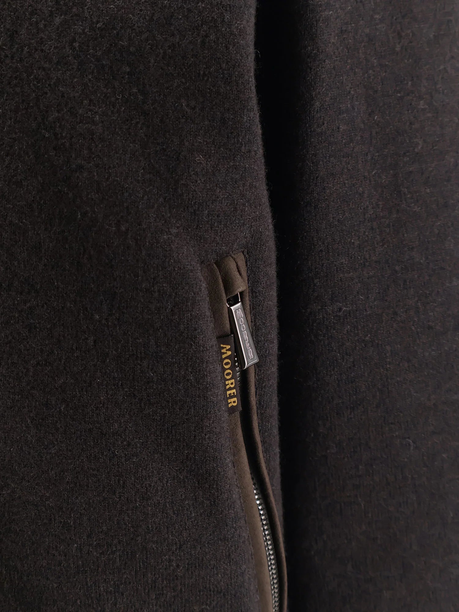 Bellati-Mrw wool and cashmere jacket with fur detail