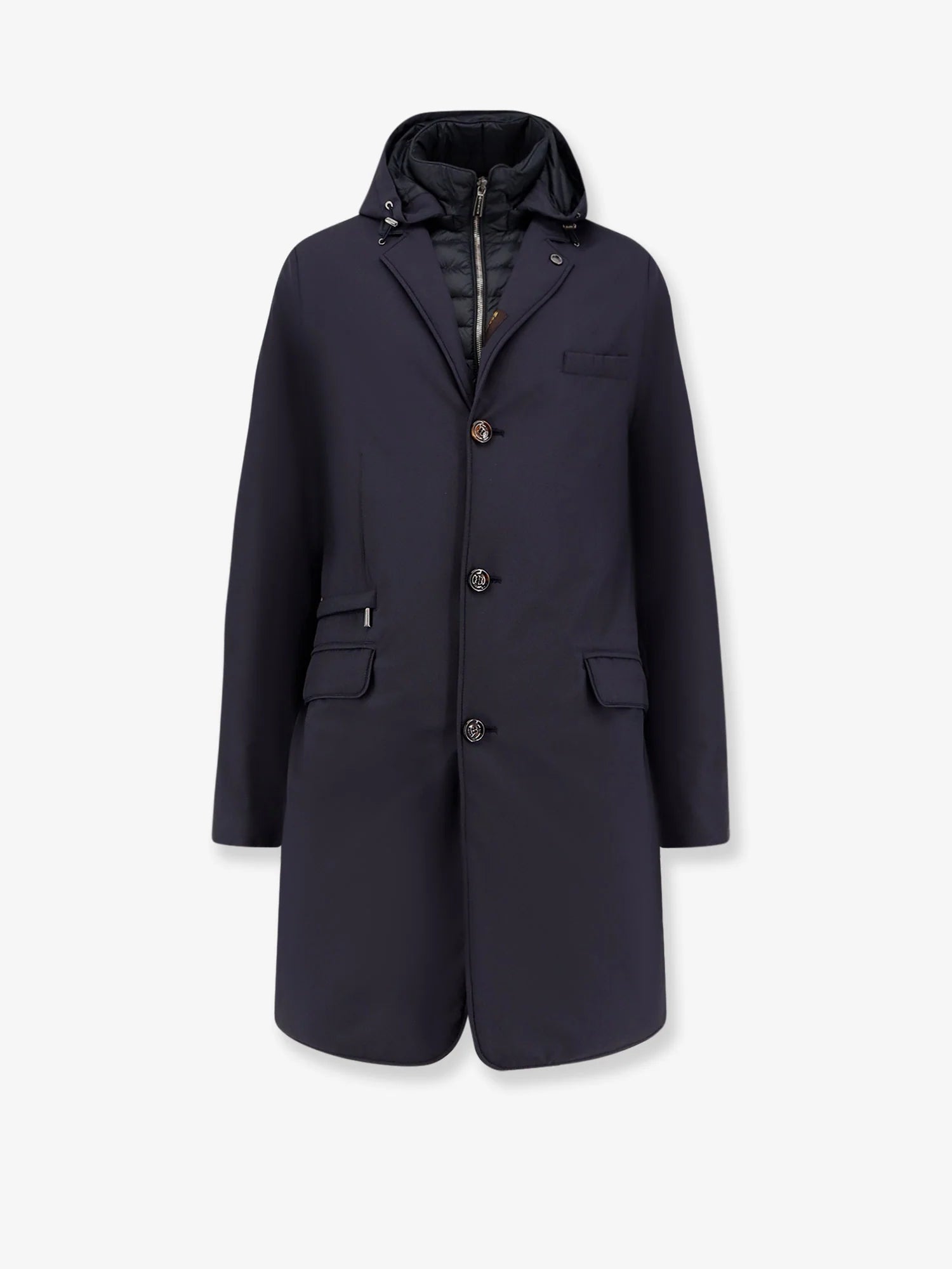 Redon-Skt padded nylon long jacket