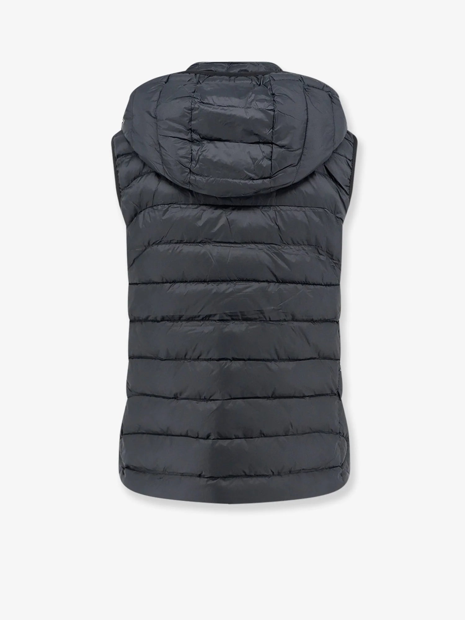 Sleeveless recycled nylon down jacket