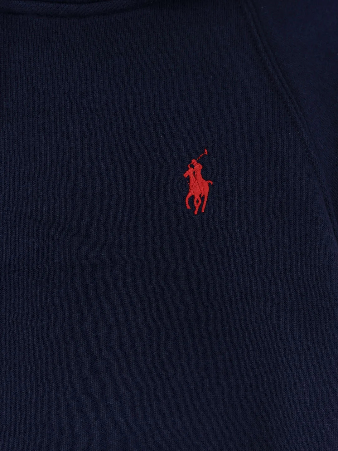 Cotton blend sweatshirt with embroidered logo