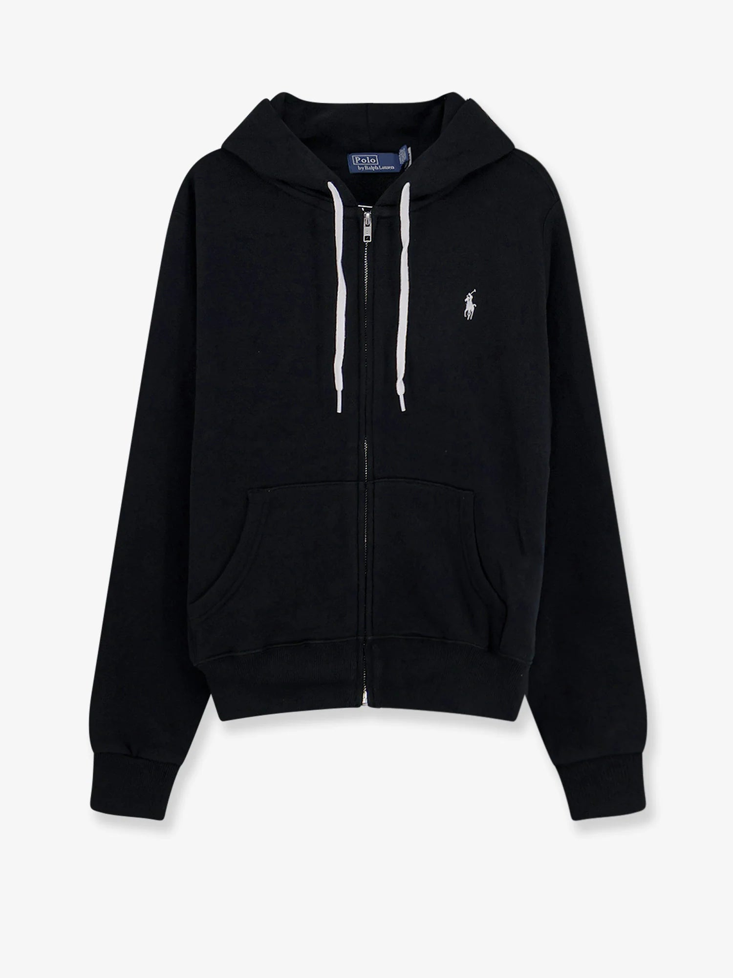 Cotton blend sweatshirt with embroidered logo on the front