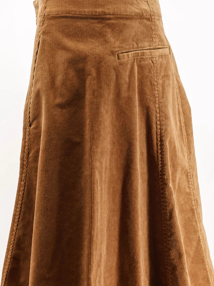 A-Line corduroy skirt