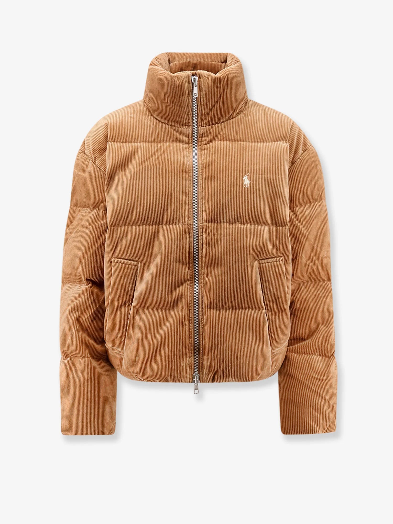 Corduroy down jacket