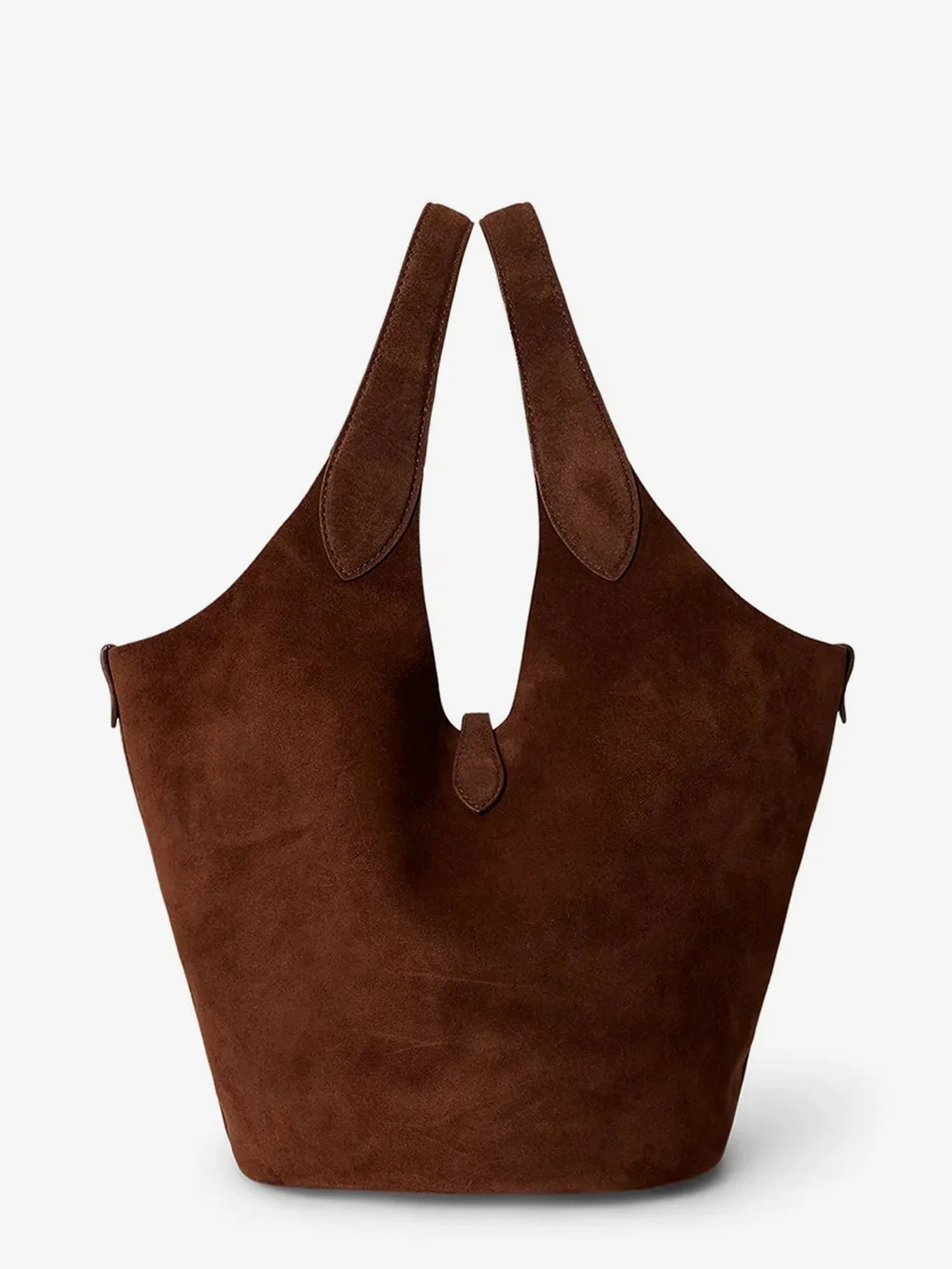 Play suede shoulder bag with contrasting logo