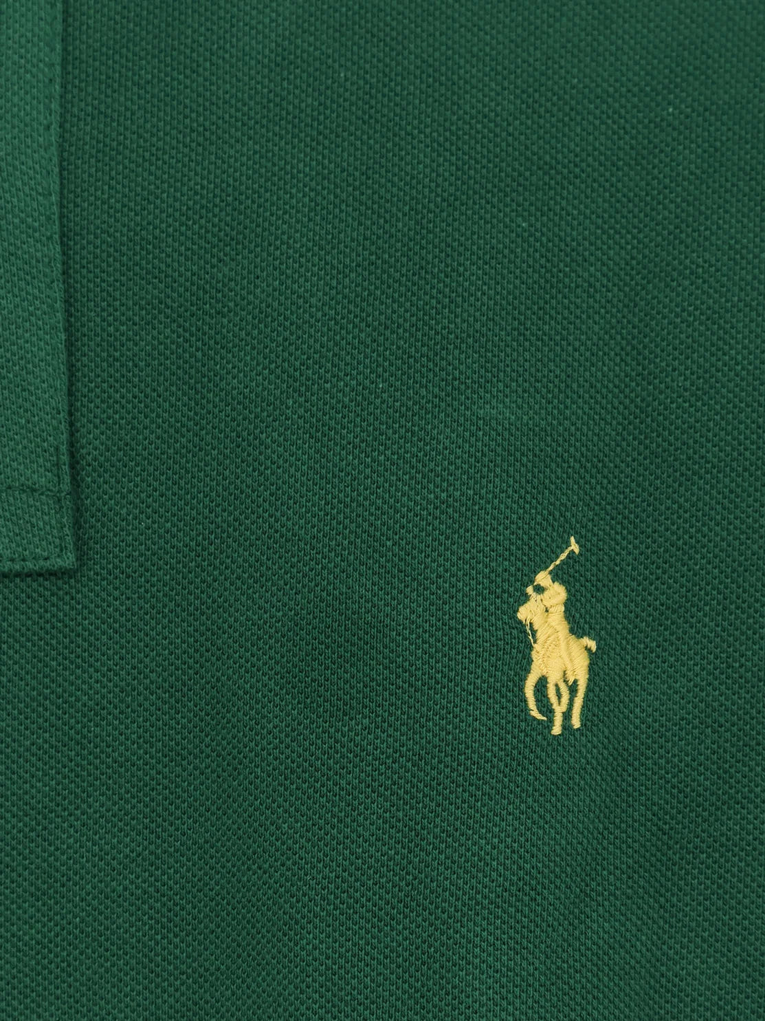 Cotton polo shirt with frontal logo embroidery