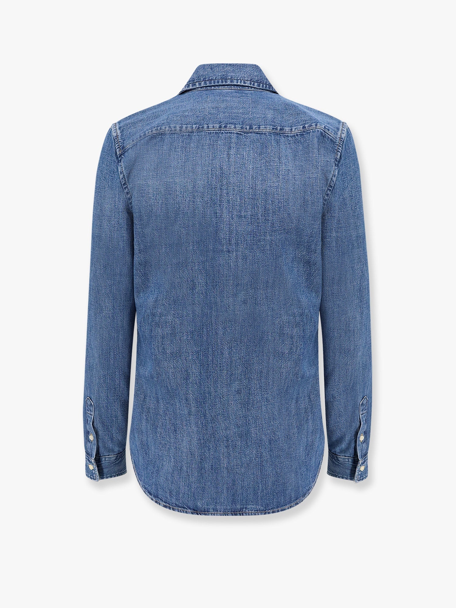 Slim-fit denim shirt