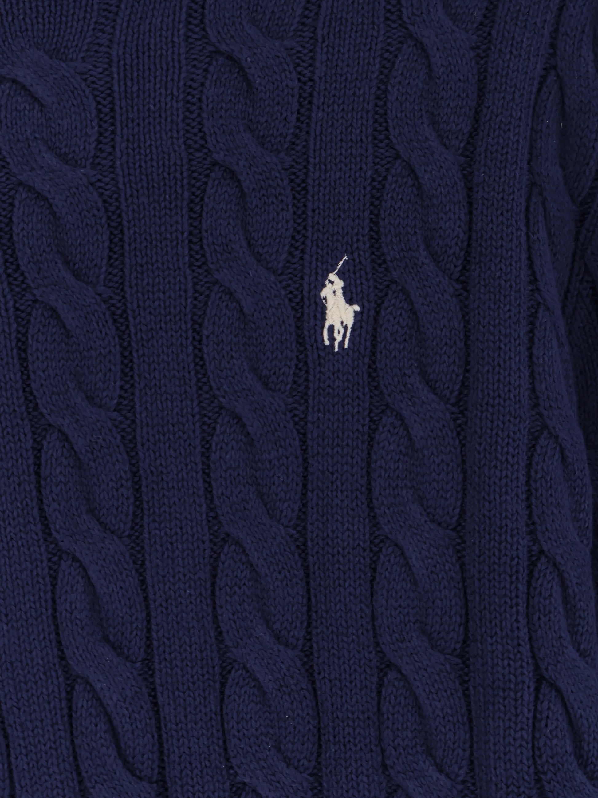 Cotton sweater with embroidered logo on the front