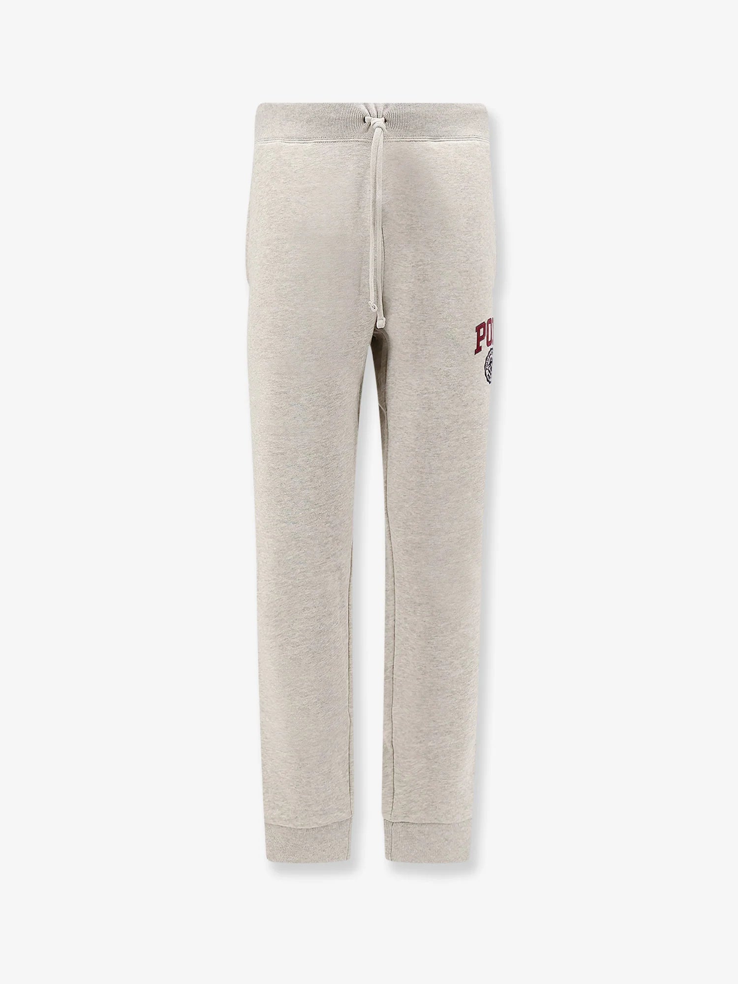 Cotton blend jogging trousers with side logo print