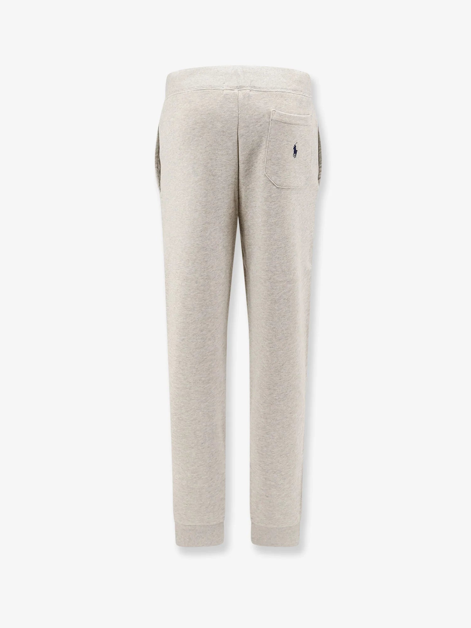 Cotton blend jogging trousers with side logo print
