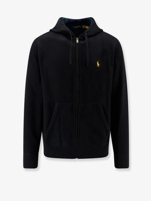 Hooded cotton blend sweatshirt