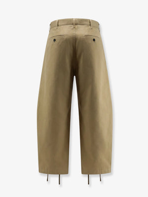 Cotton trousers with belt