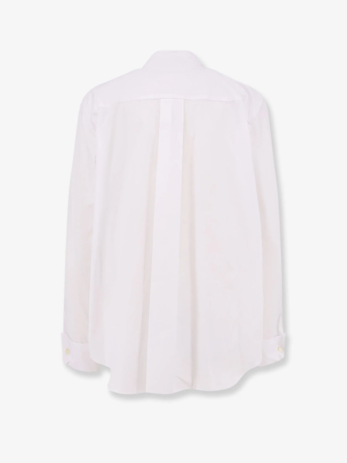 Poplin shirt with front panel