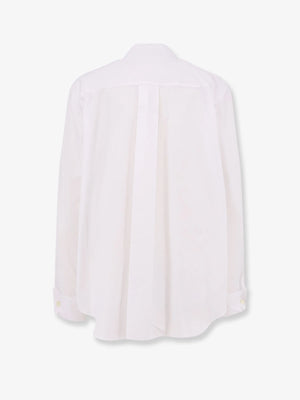 Poplin shirt with front panel