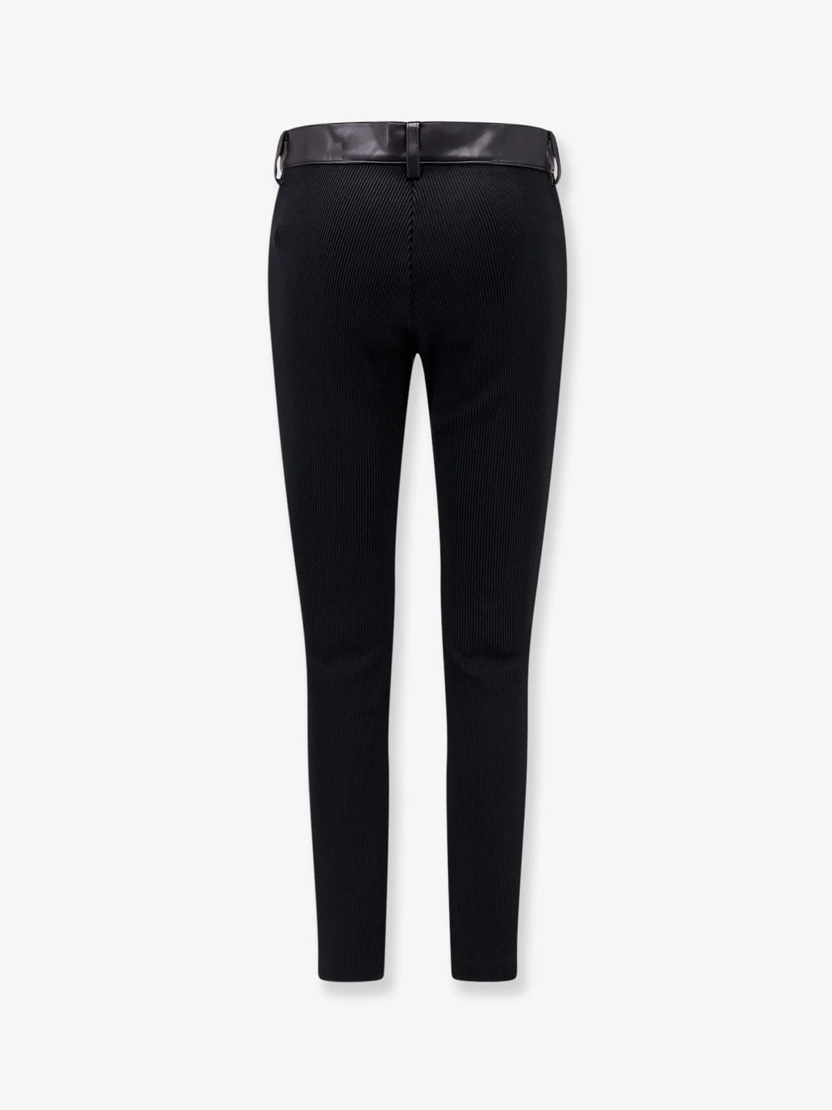 Faux leather trousers