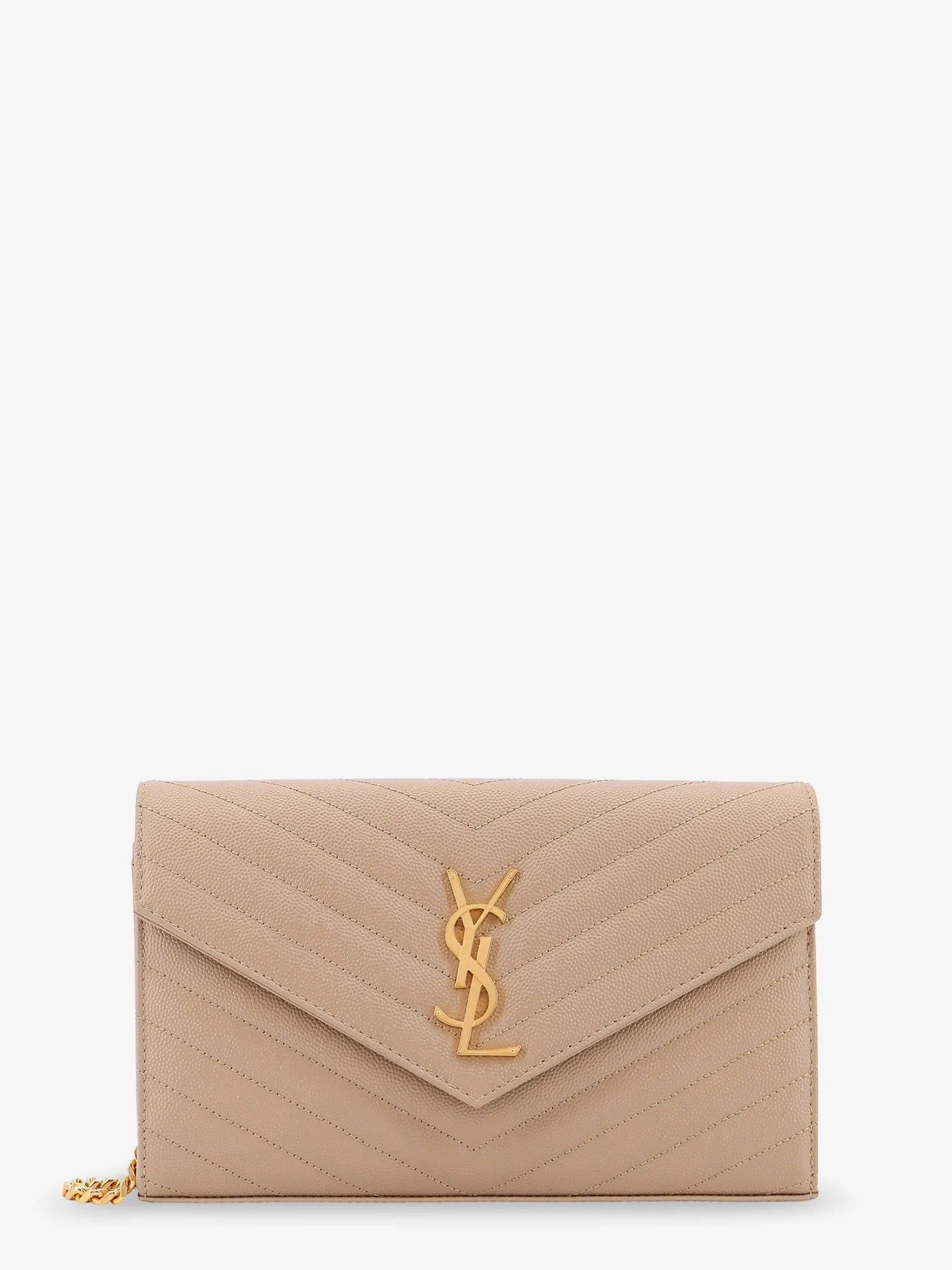 Leather crossbody bag with metal Cassandre logo