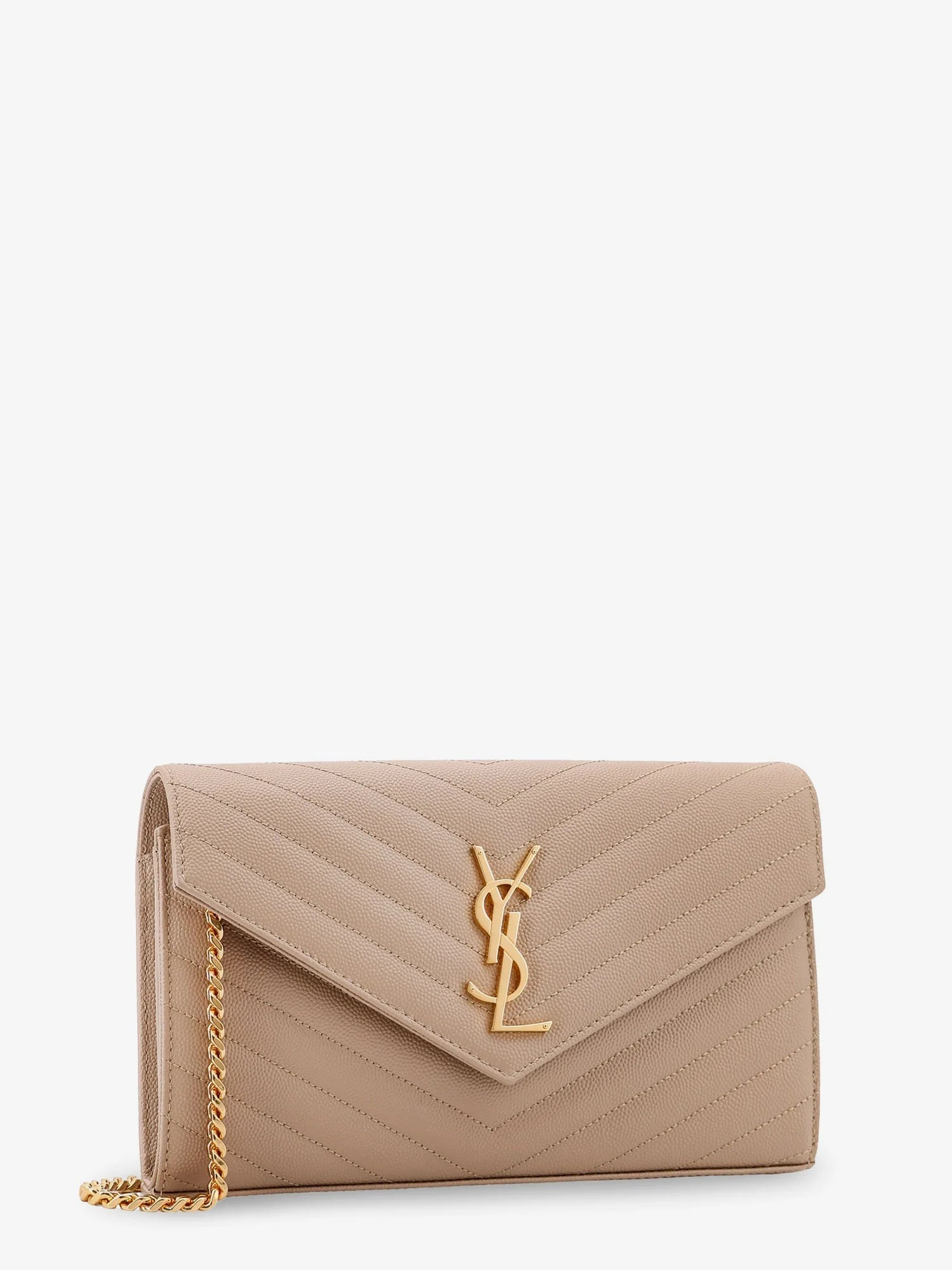 Leather crossbody bag with metal Cassandre logo