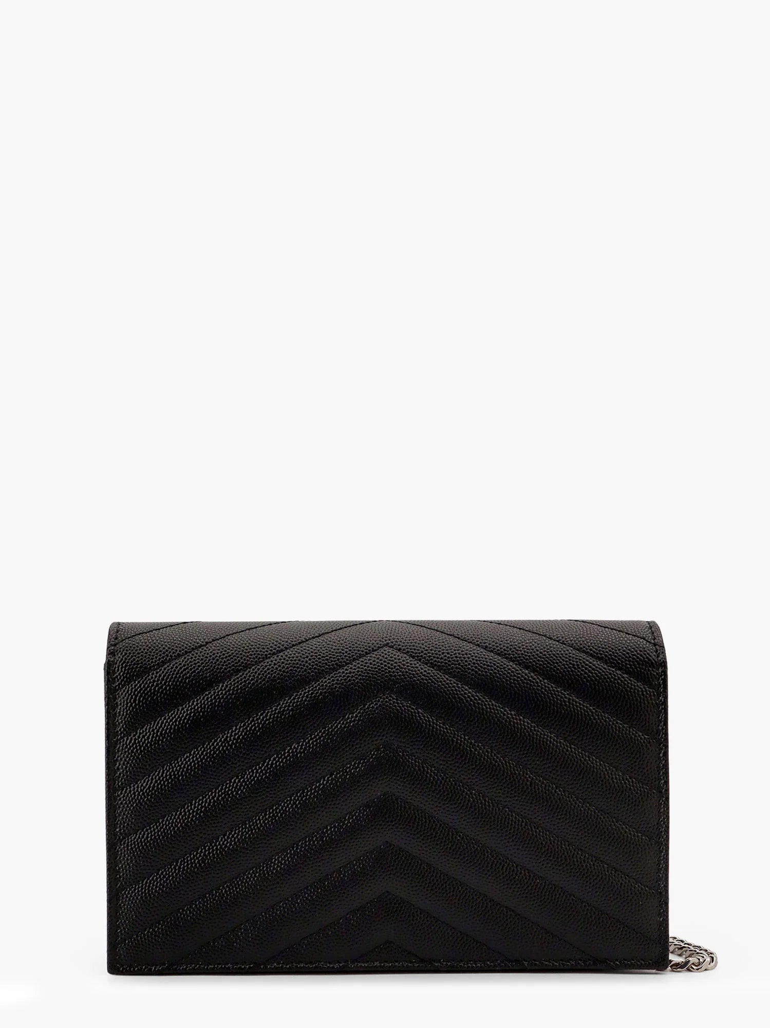 Leather crossbody bag with metal Cassandre logo