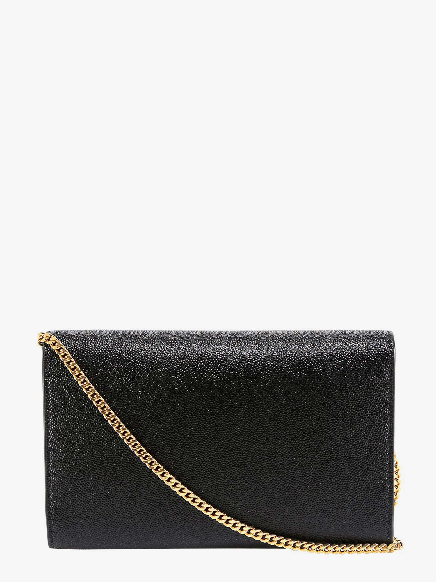 Leather crossbody bag with metal Cassandre logo