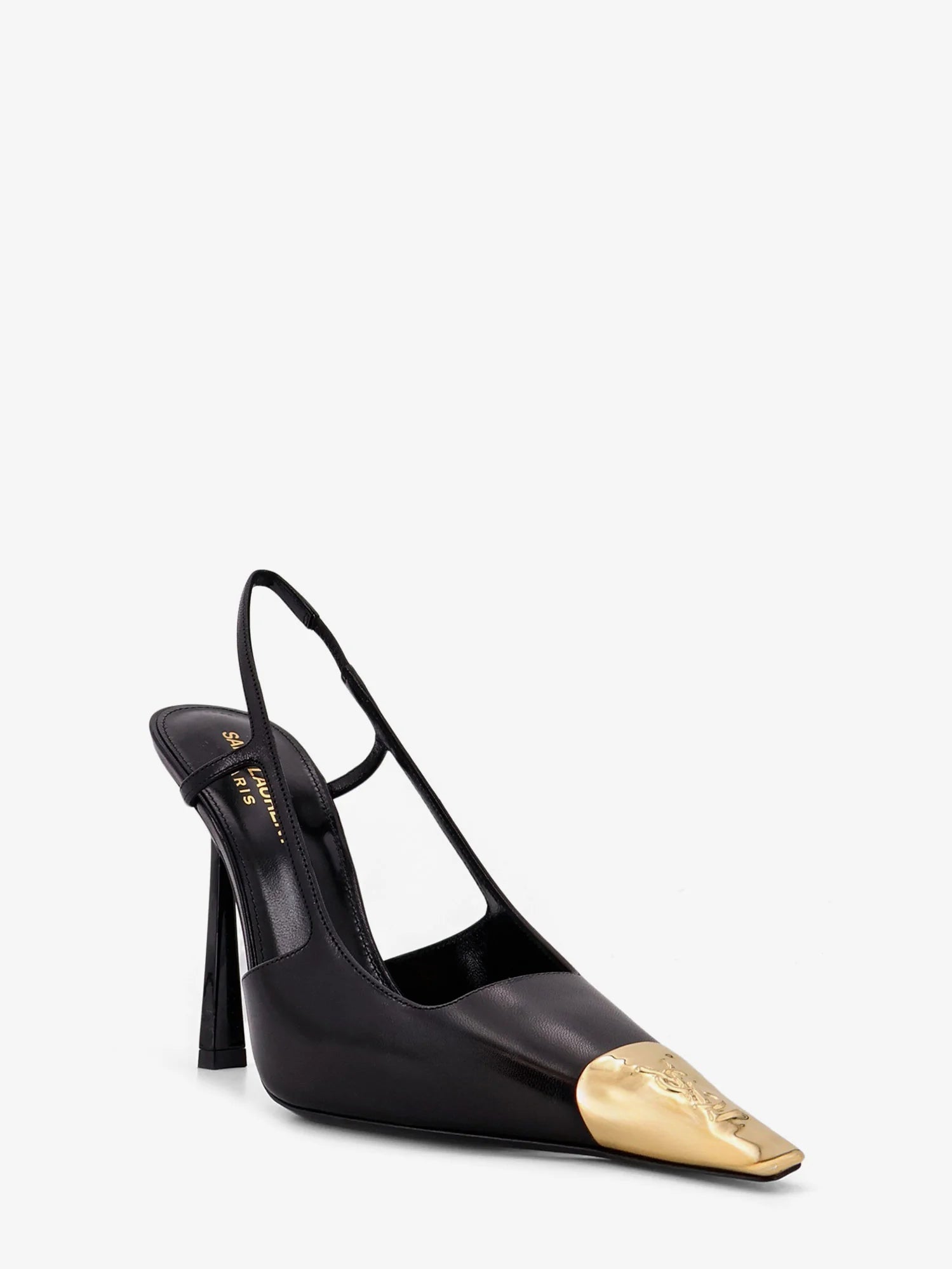Jeanne leather pumps with metal toe