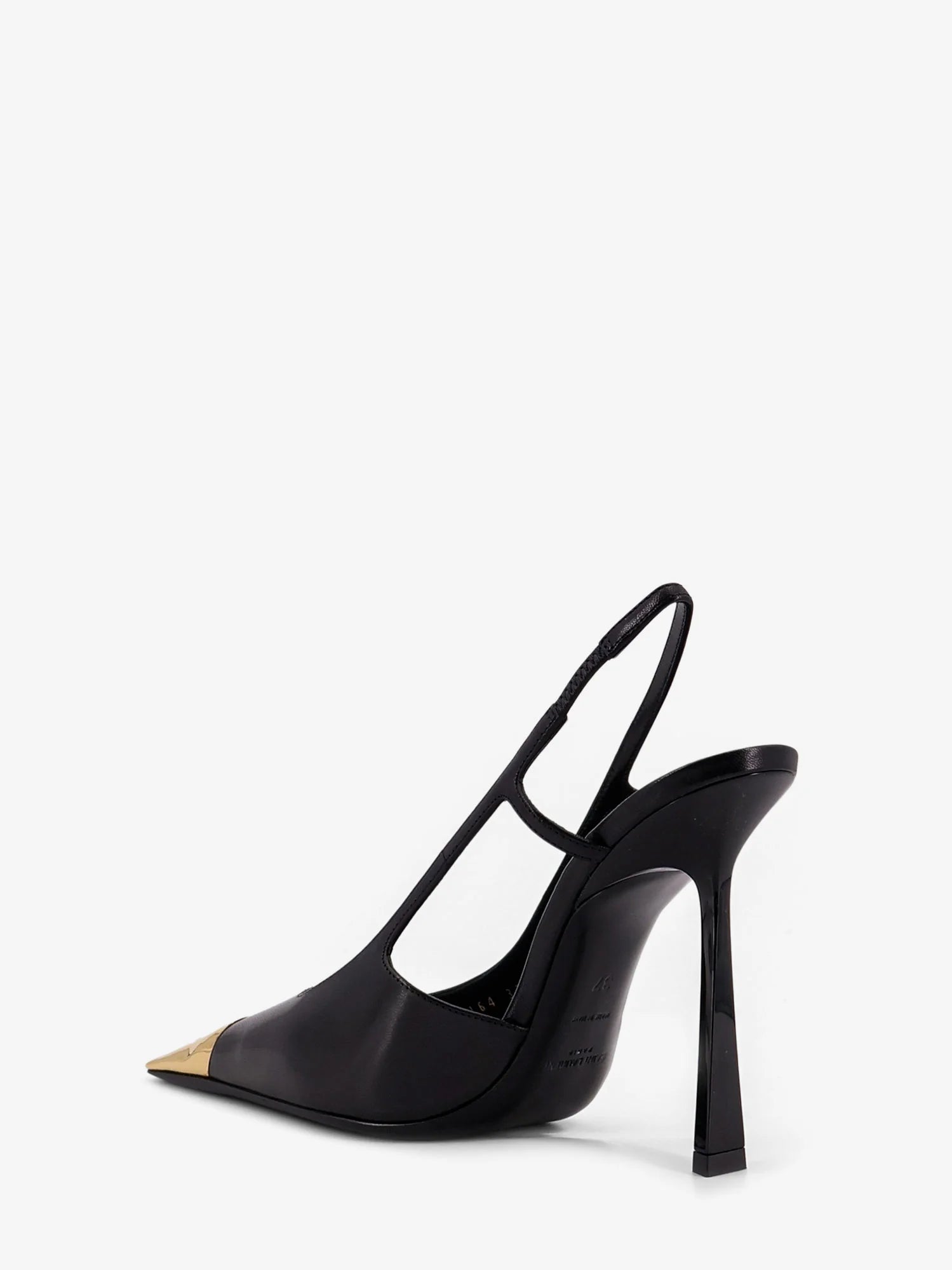 Jeanne leather pumps with metal toe