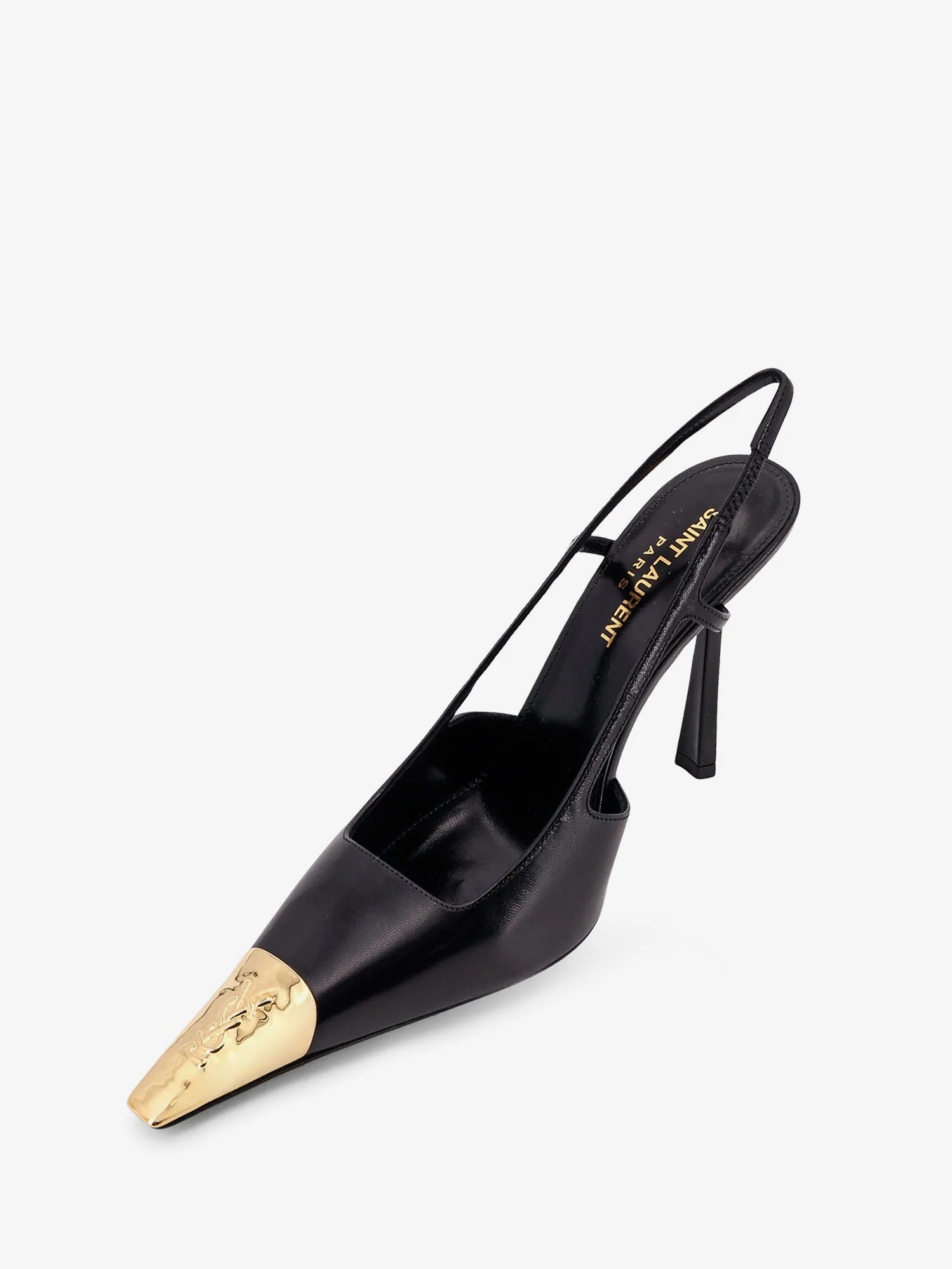 Jeanne leather pumps with metal toe