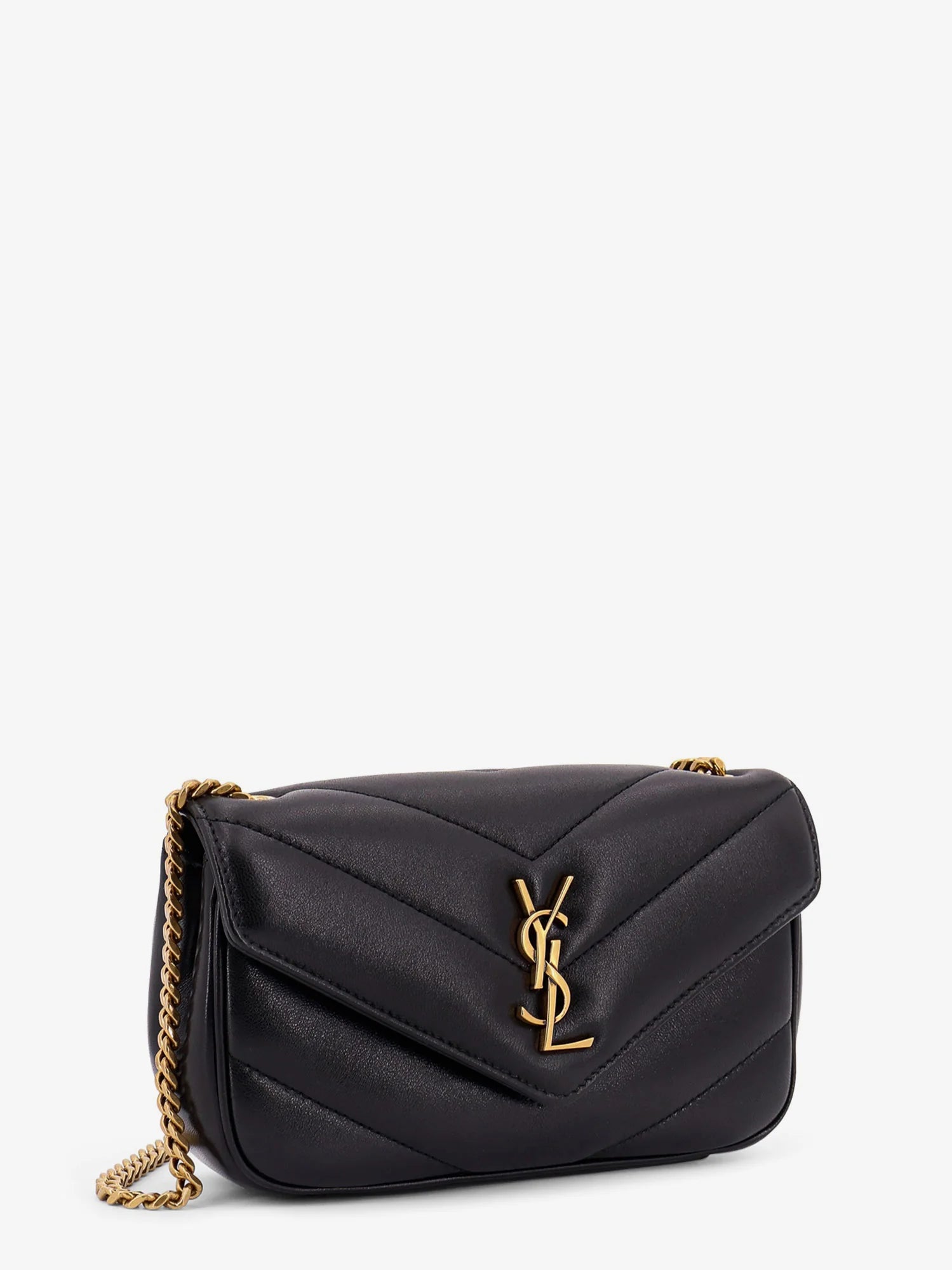 Loulou Mini crossbody bag with chevron stitching