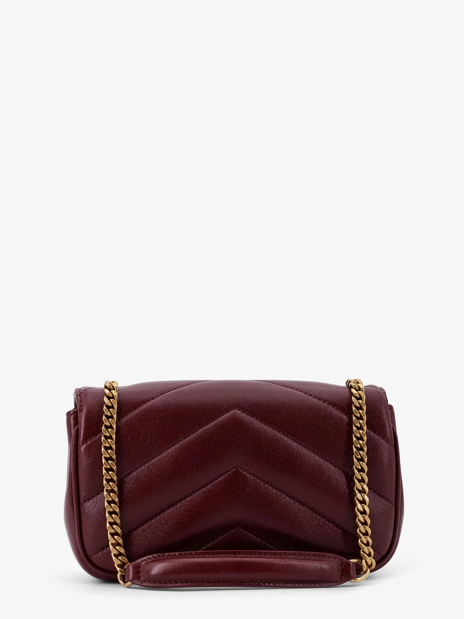 Loulou Mini crossbody bag with chevron stitching