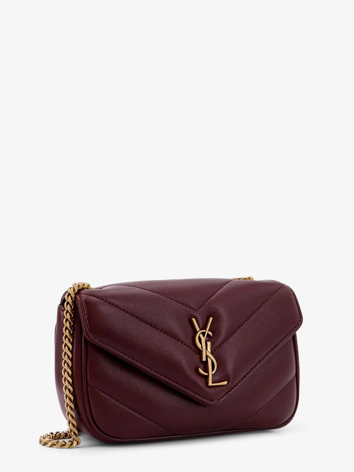 Loulou Mini crossbody bag with chevron stitching