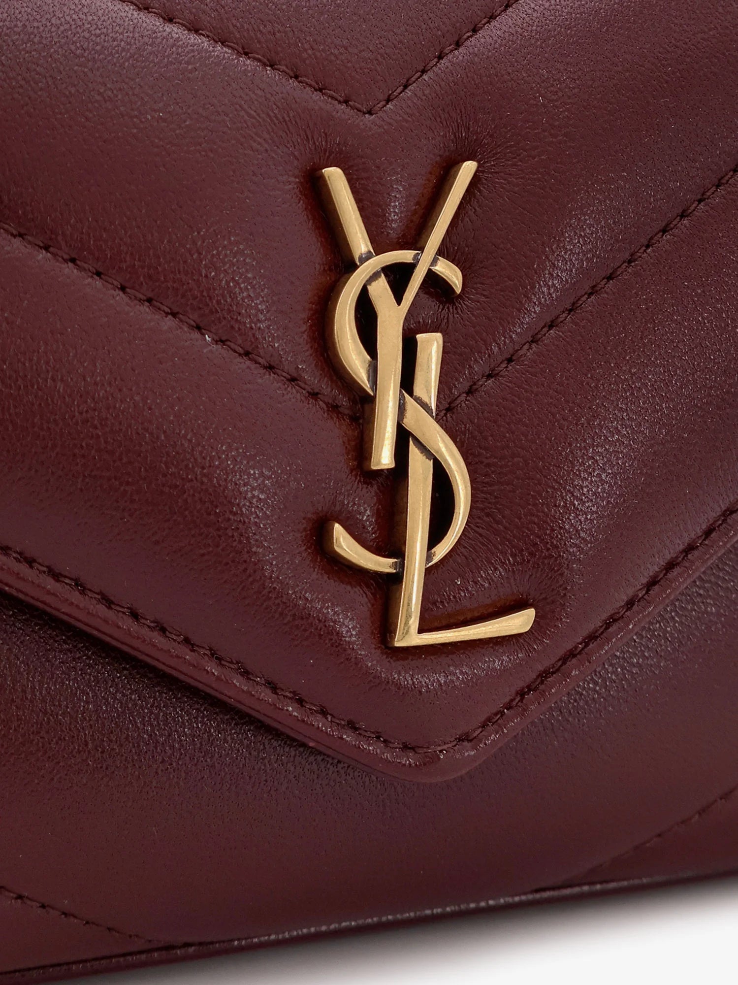 Loulou Mini crossbody bag with chevron stitching