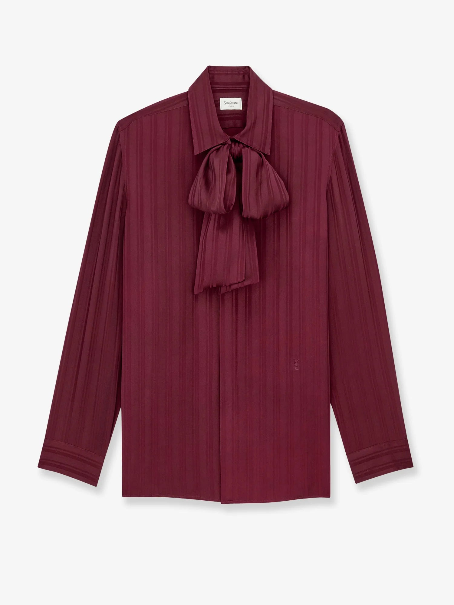 Cassandre Lavallière striped silk jacquard shirt