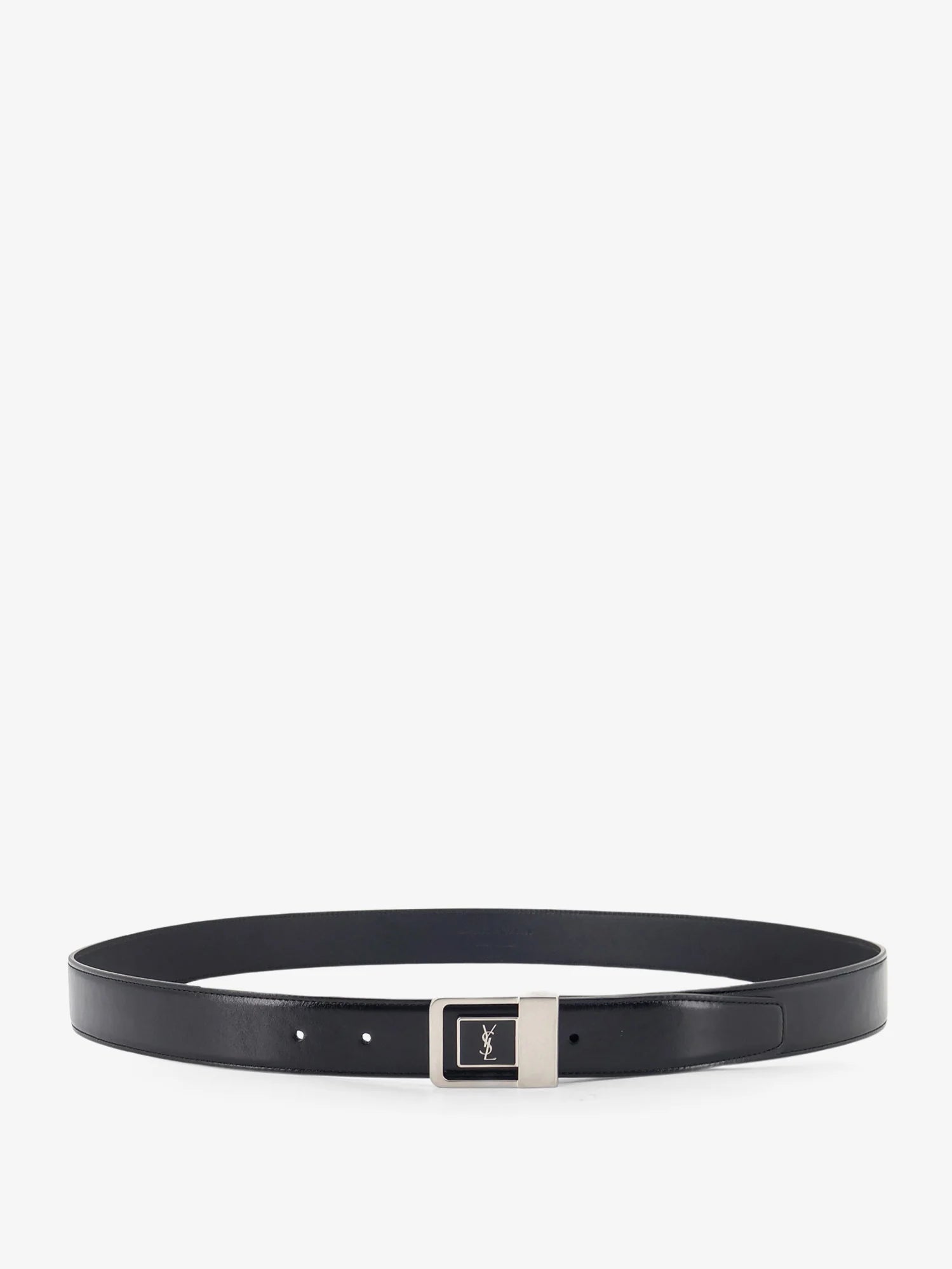 La 66 crocodile-embossed leather belt