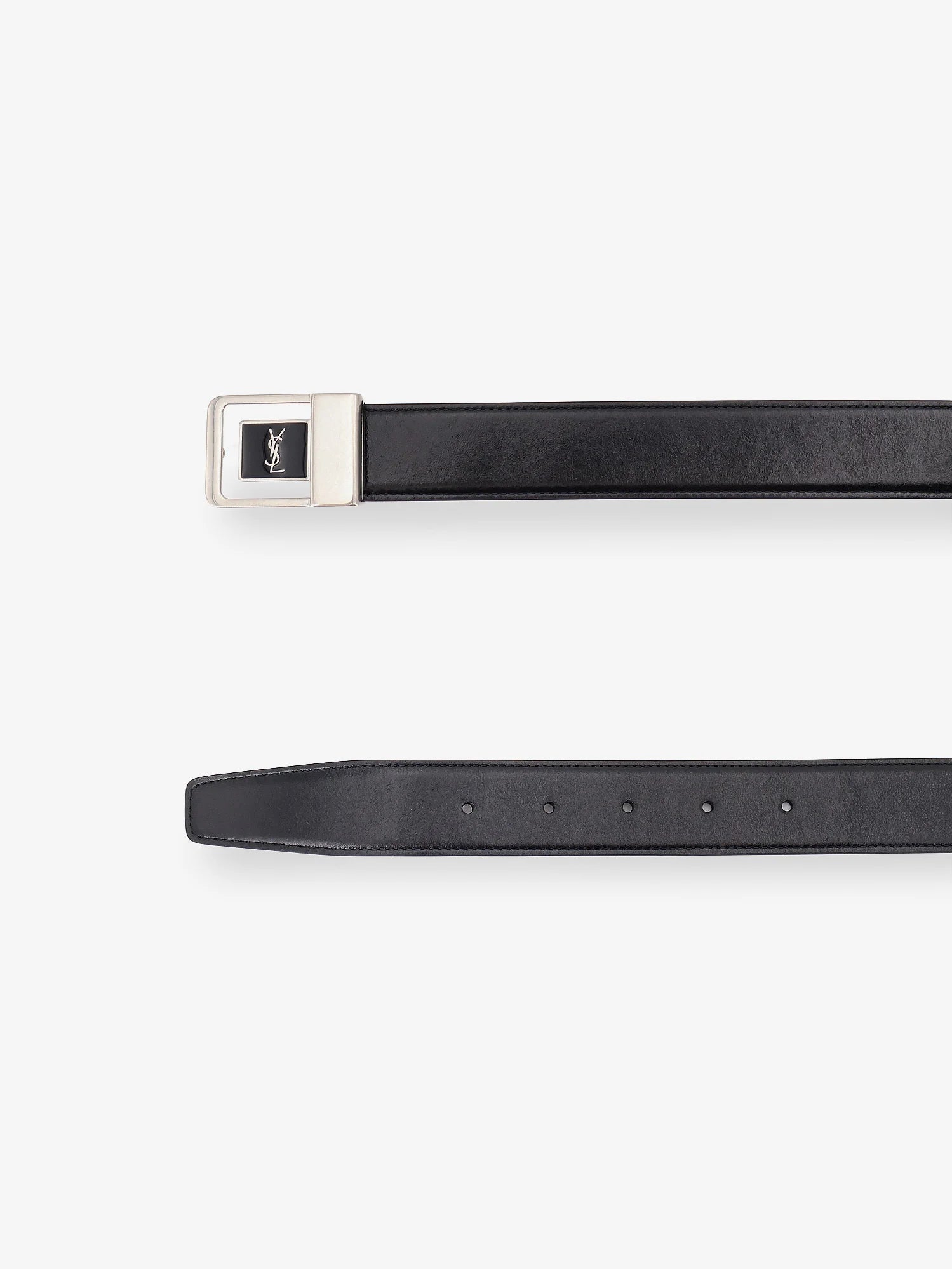 La 66 crocodile-embossed leather belt