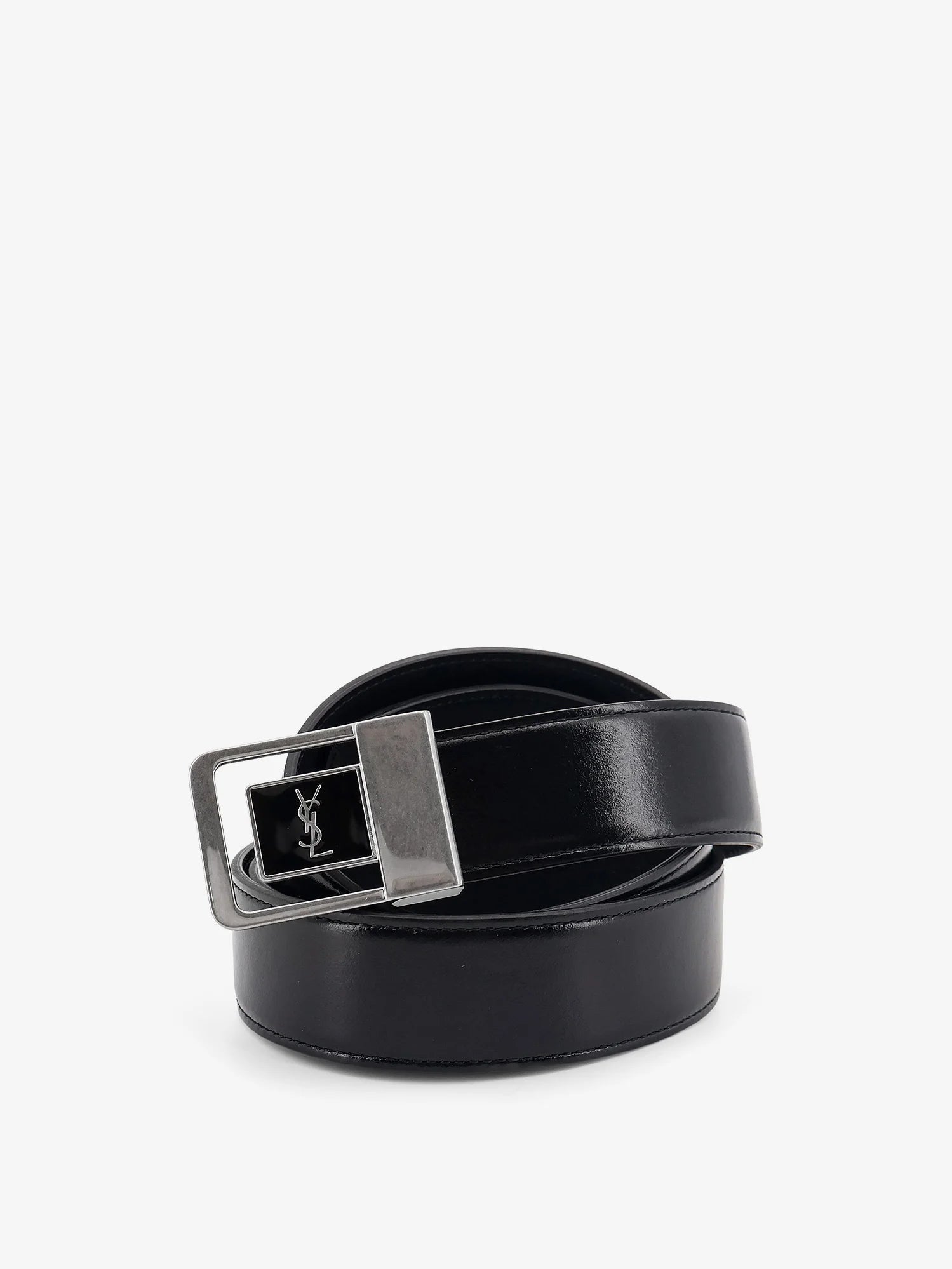 La 66 crocodile-embossed leather belt