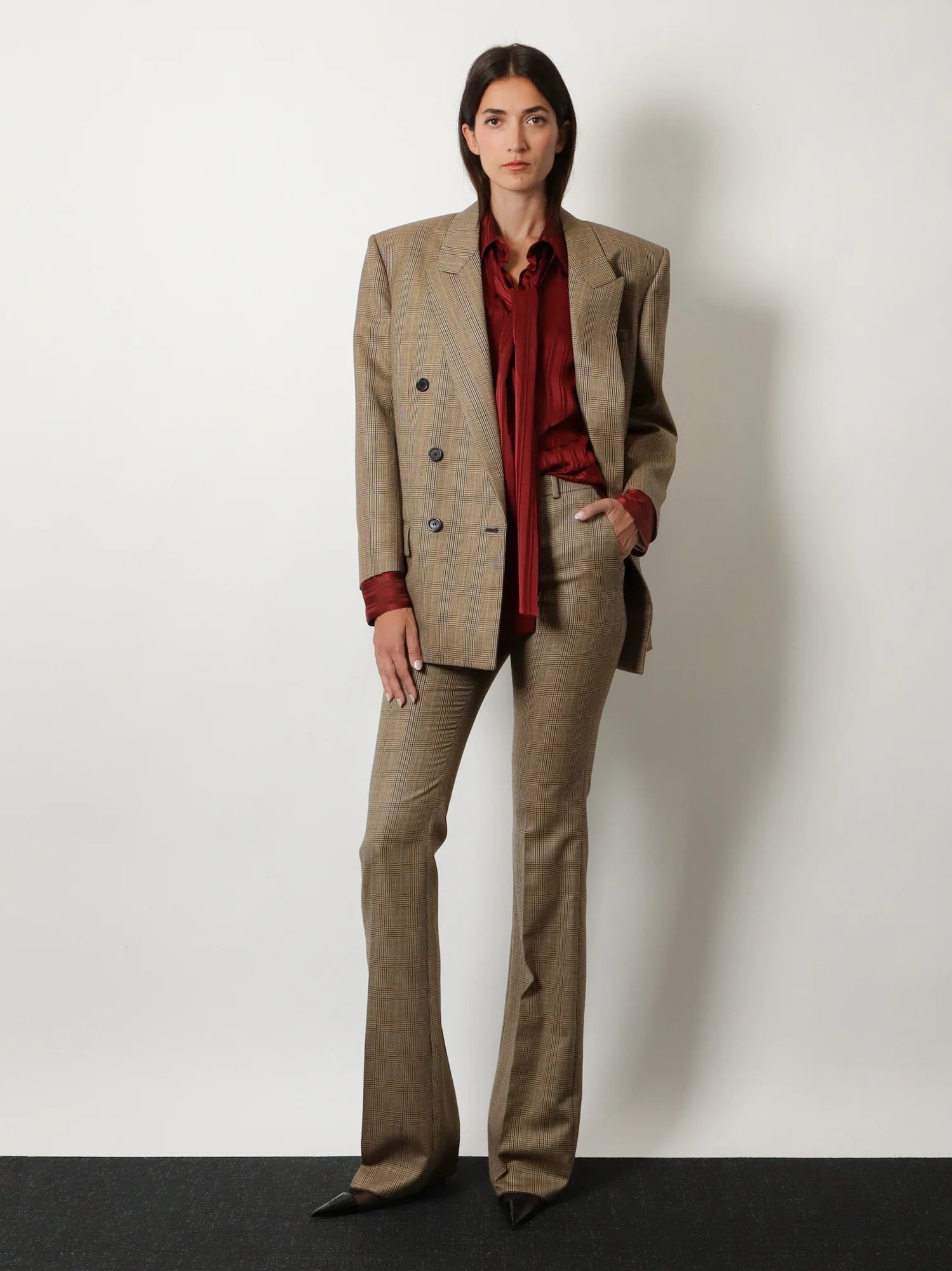 Prince-of-Wales certified wool blazer