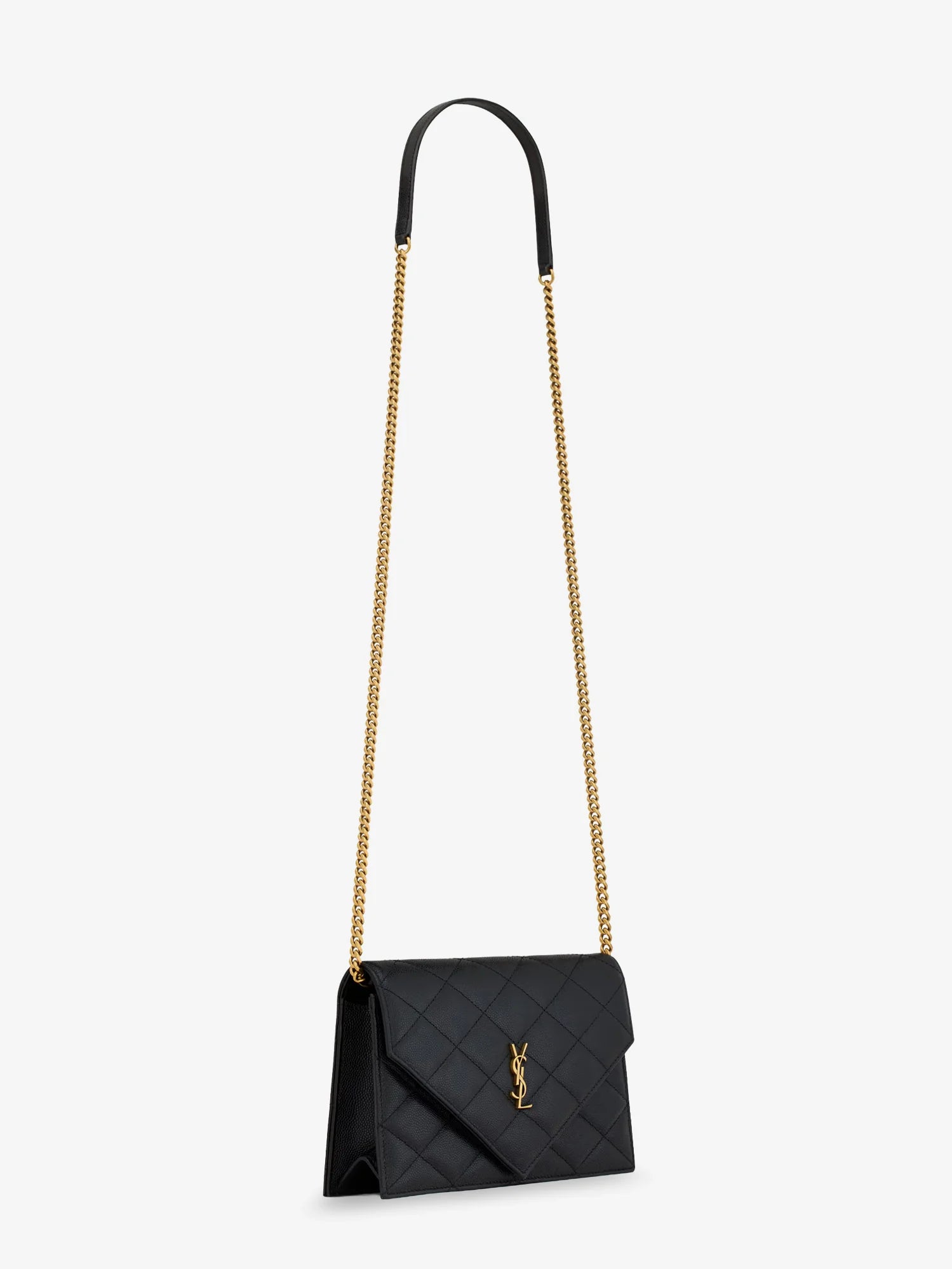 Paris leather crossbody bag with metal Cassandre logo