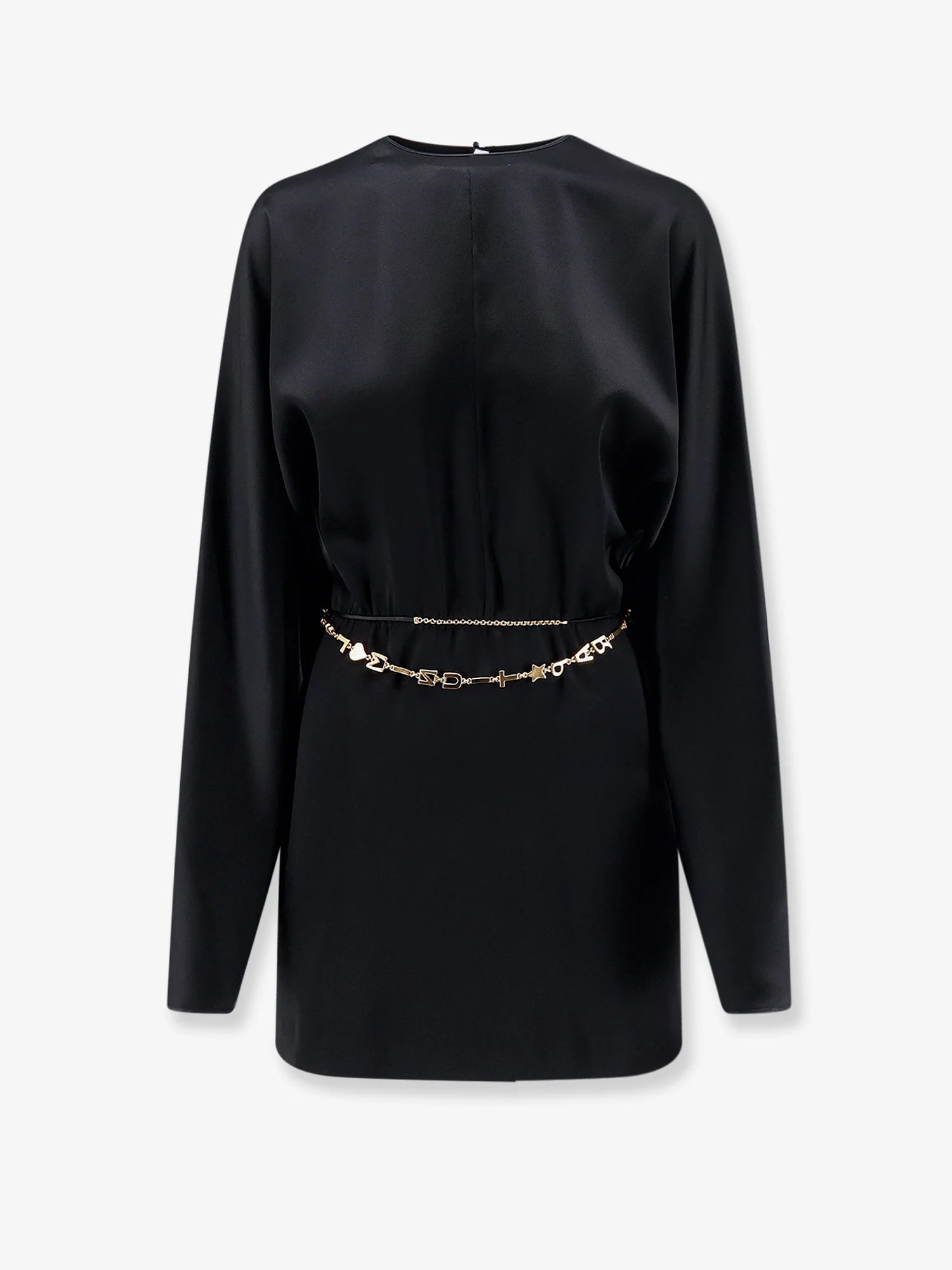 Mini Lenght Dress with gold metal detail