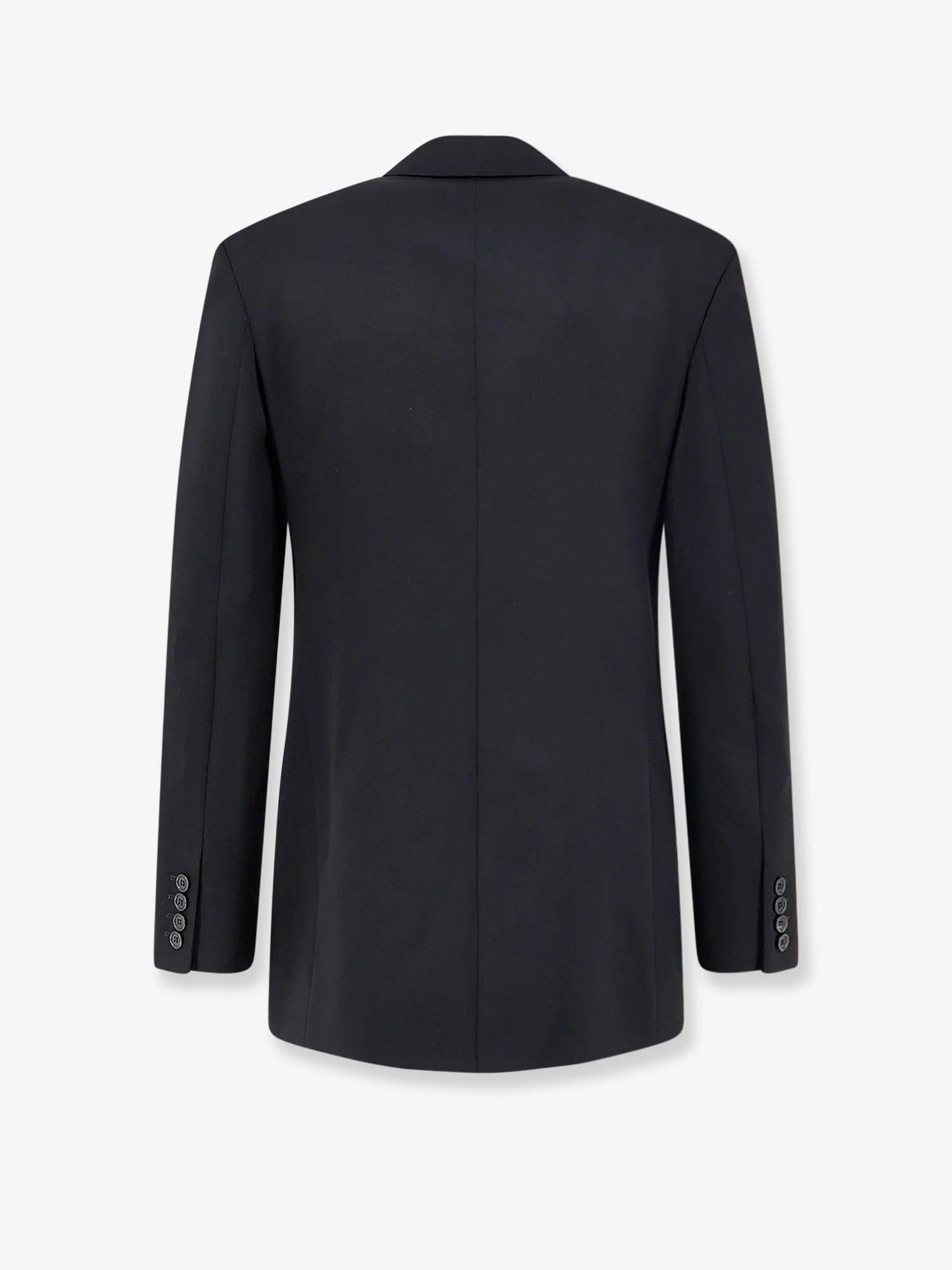 Single-breasted certified wool blazer