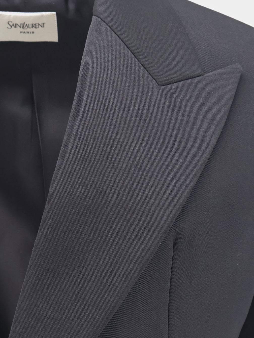 Single-breasted certified wool blazer