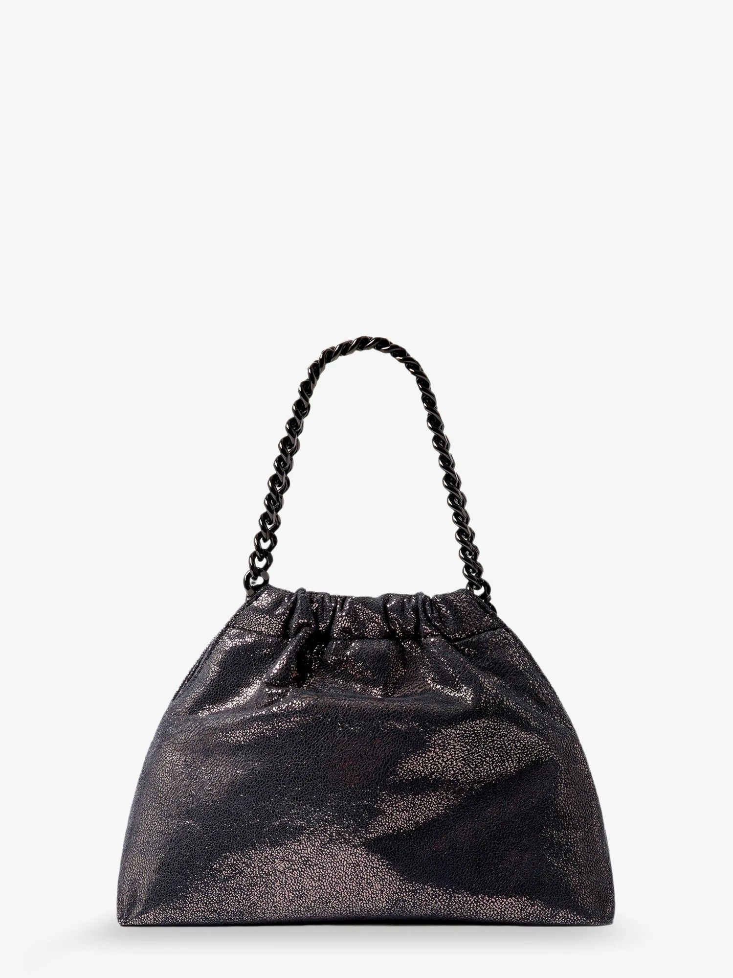 Falabella Eco Shiny Dotted Chamois Fabric Shoulder Bag