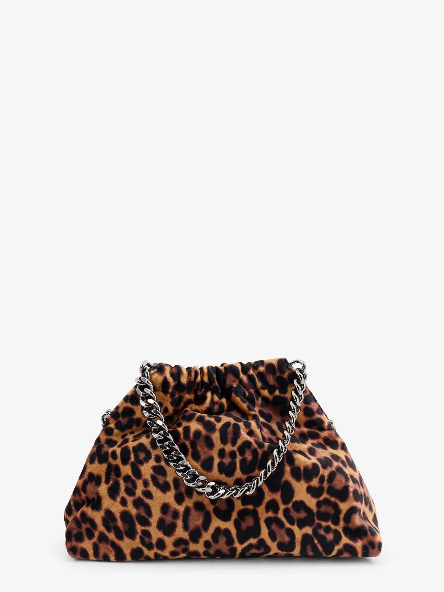 Falabella Mini leopard print velvet crossbody bag