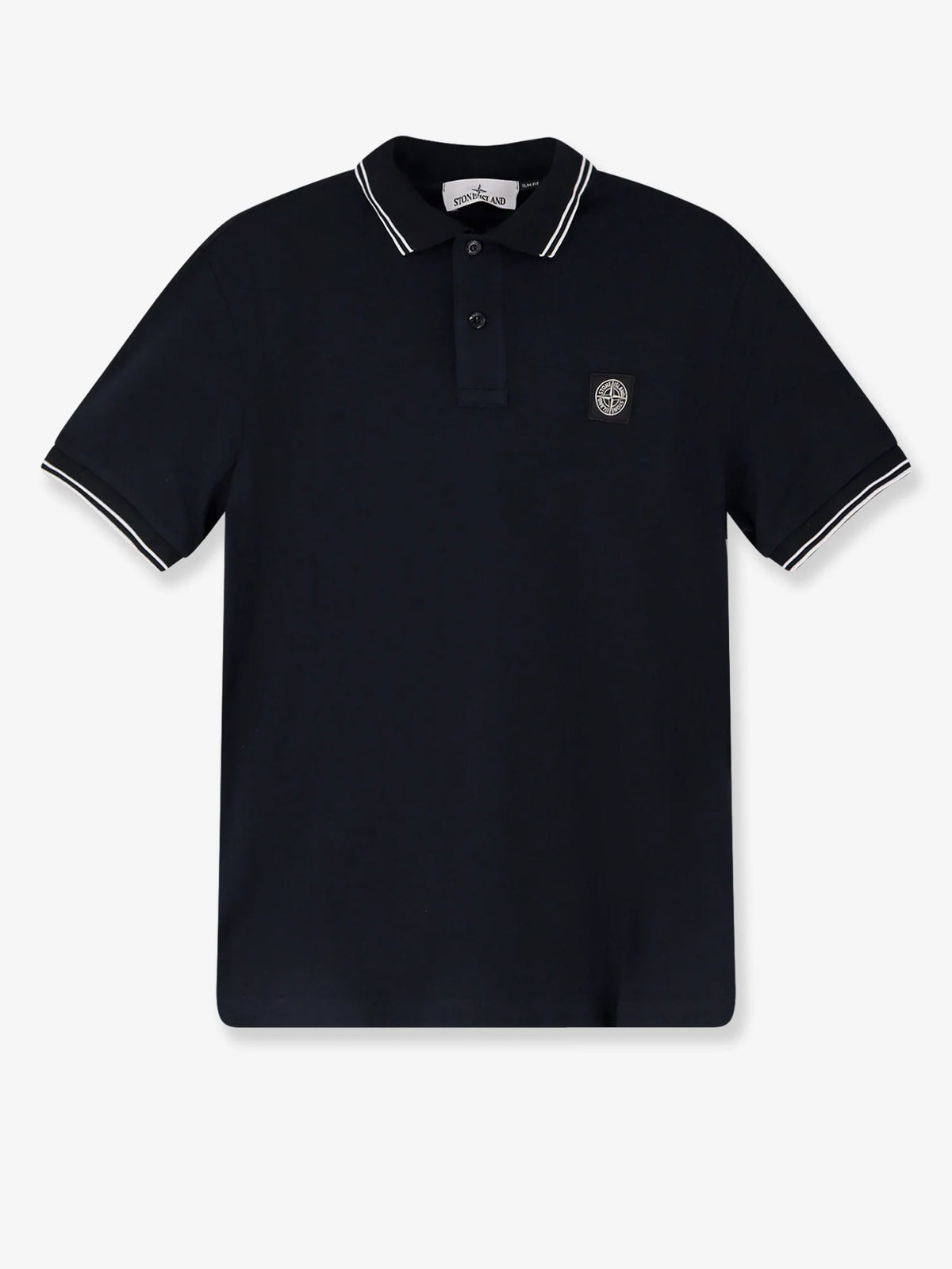 Stretch organic cotton polo shirt