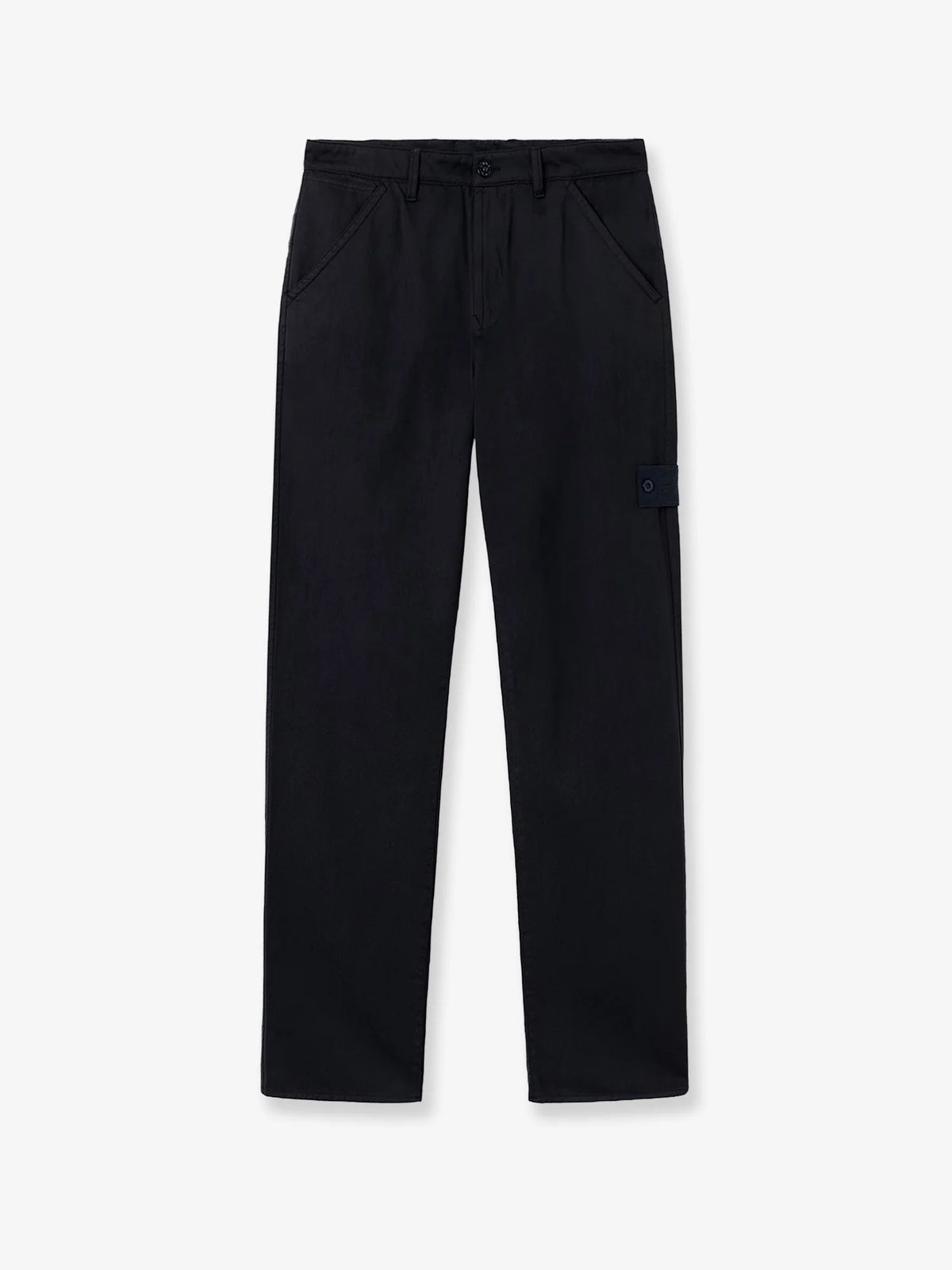 Wool and cotton blend trousers