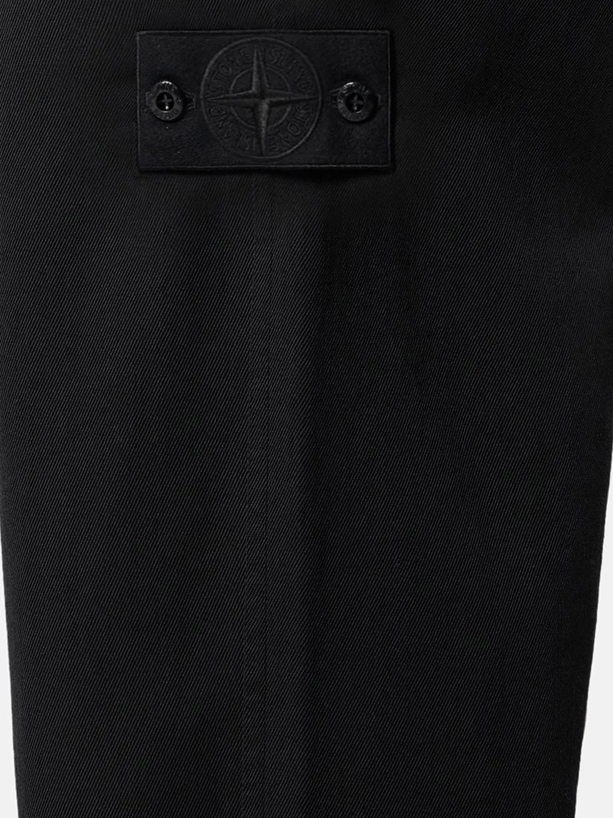 Wool and cotton blend trousers