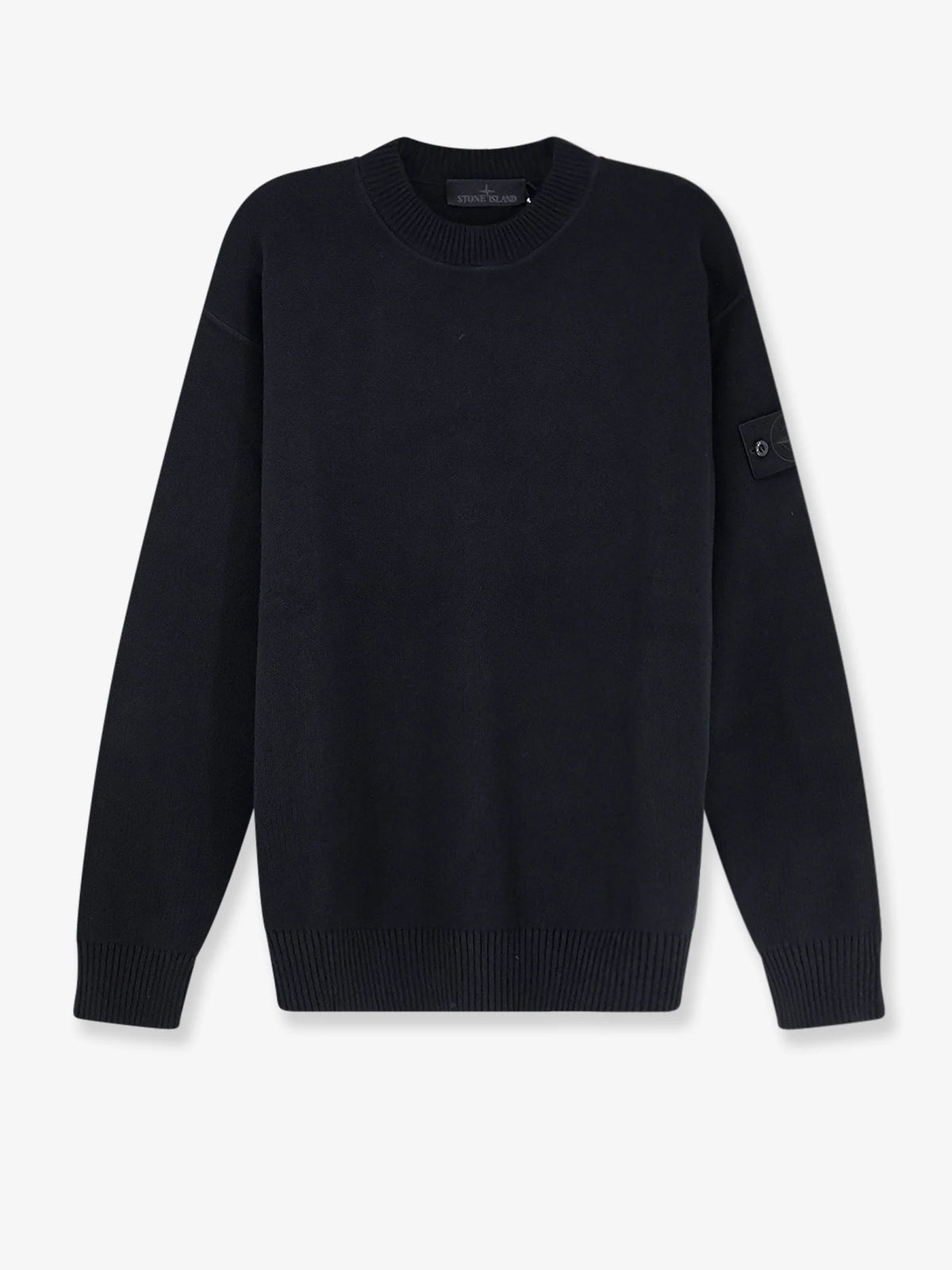 Cotton sweater with ribbed profiles