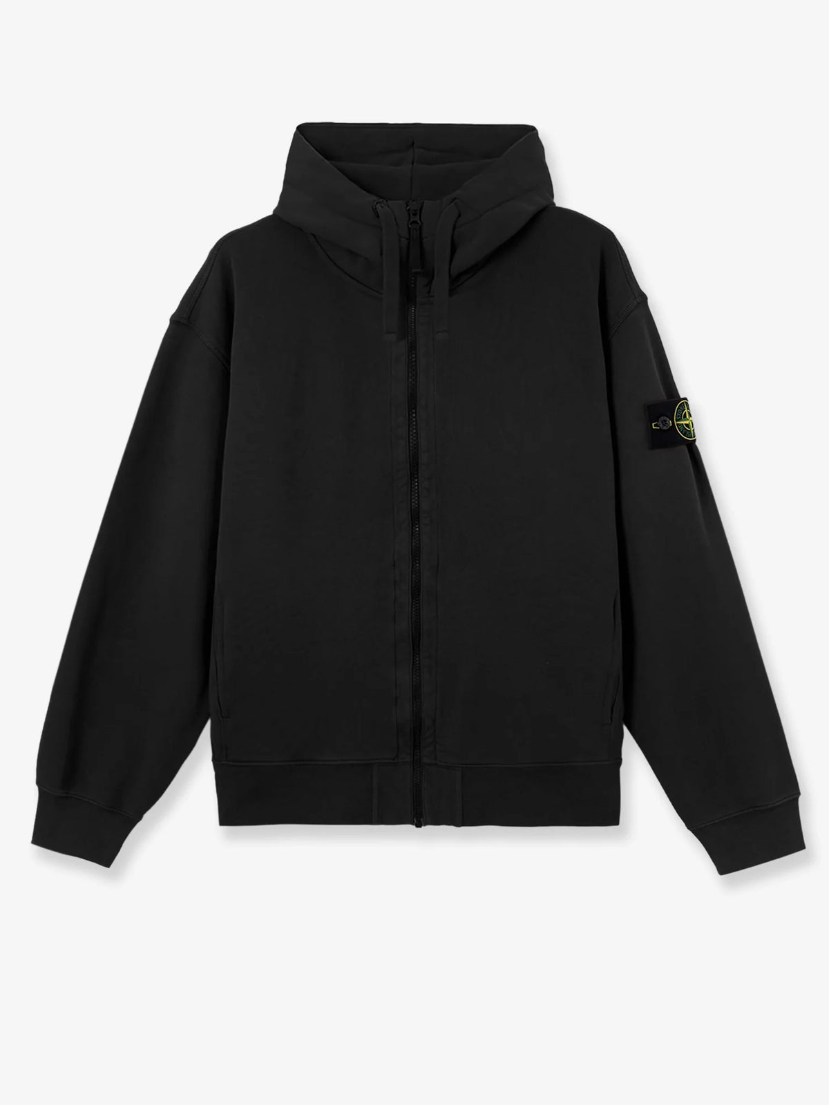 Oversize biologic cotton sweatshirt with zip