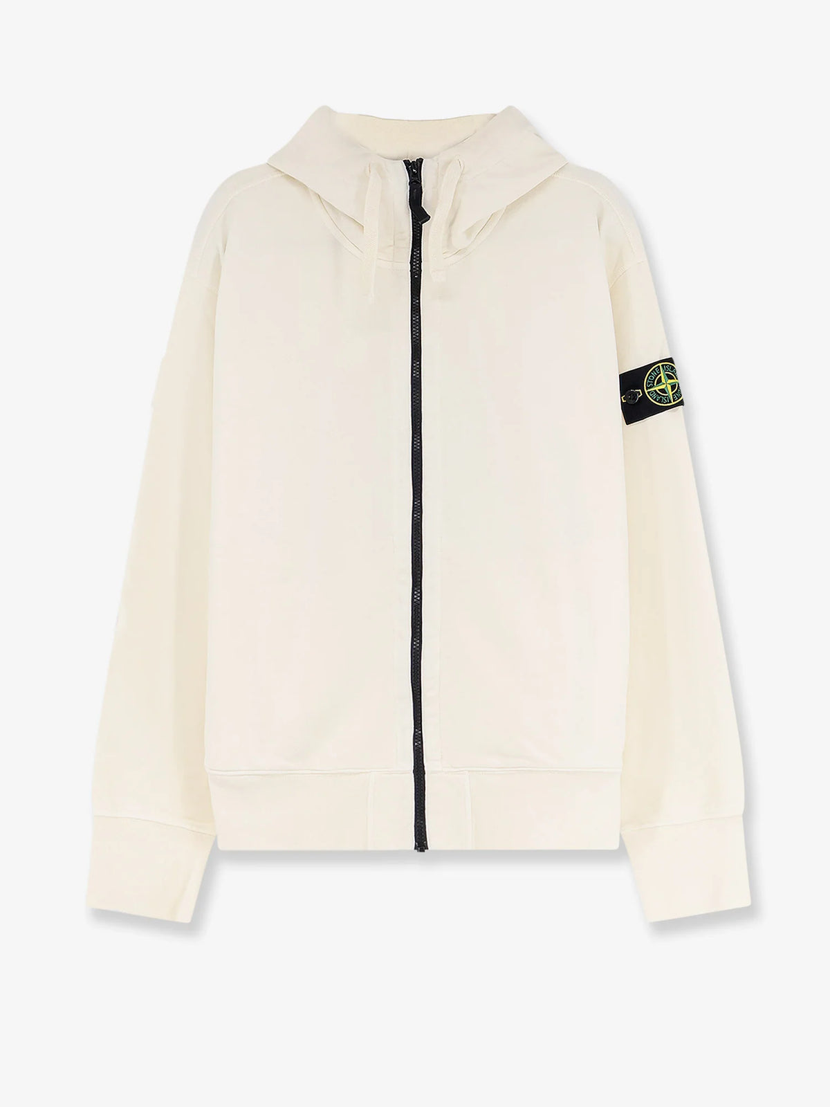 Oversize biologic cotton sweatshirt with zip