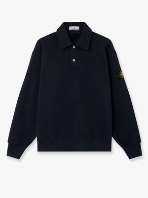 Oversized cotton polo shirt